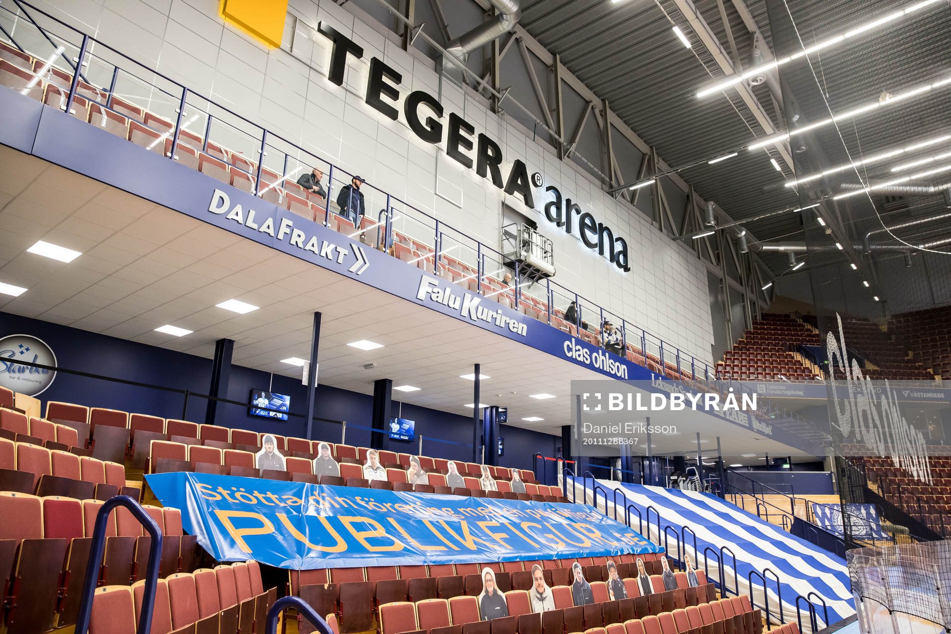 Läktare i Tegera Arean