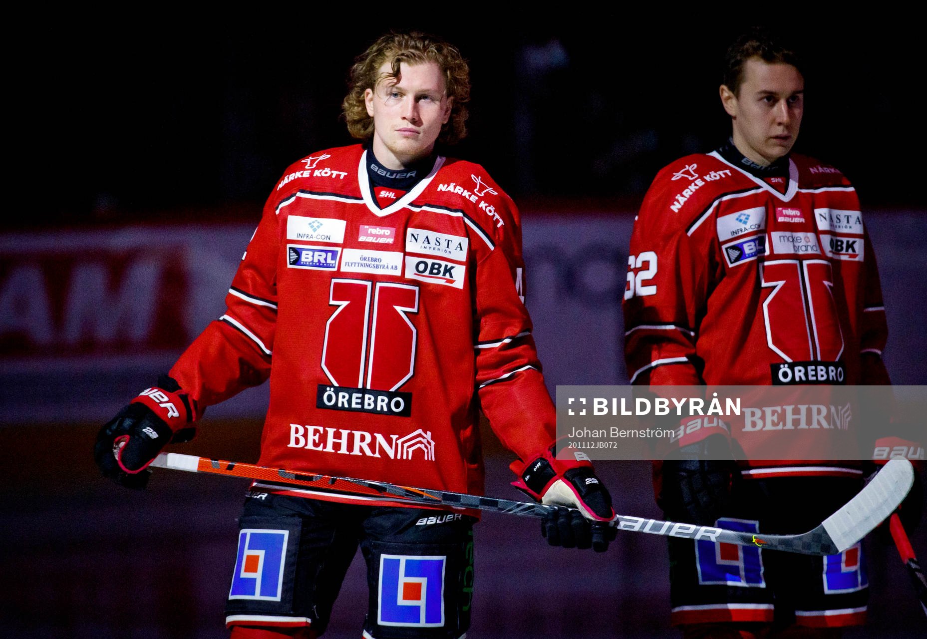 Örebros Robin Salo utan hjälm