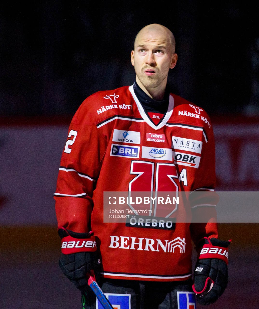 Örebros Rasmus Rissanen utan hjälm