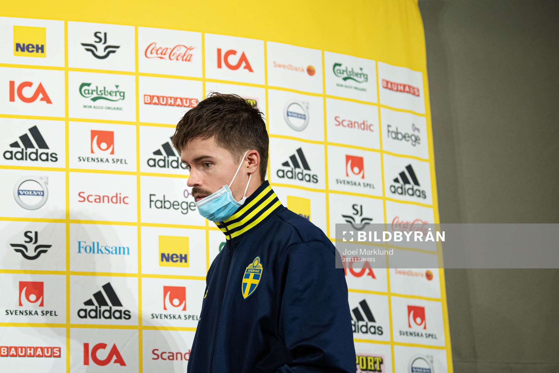 Mikael Lustig of the Swedish national football team