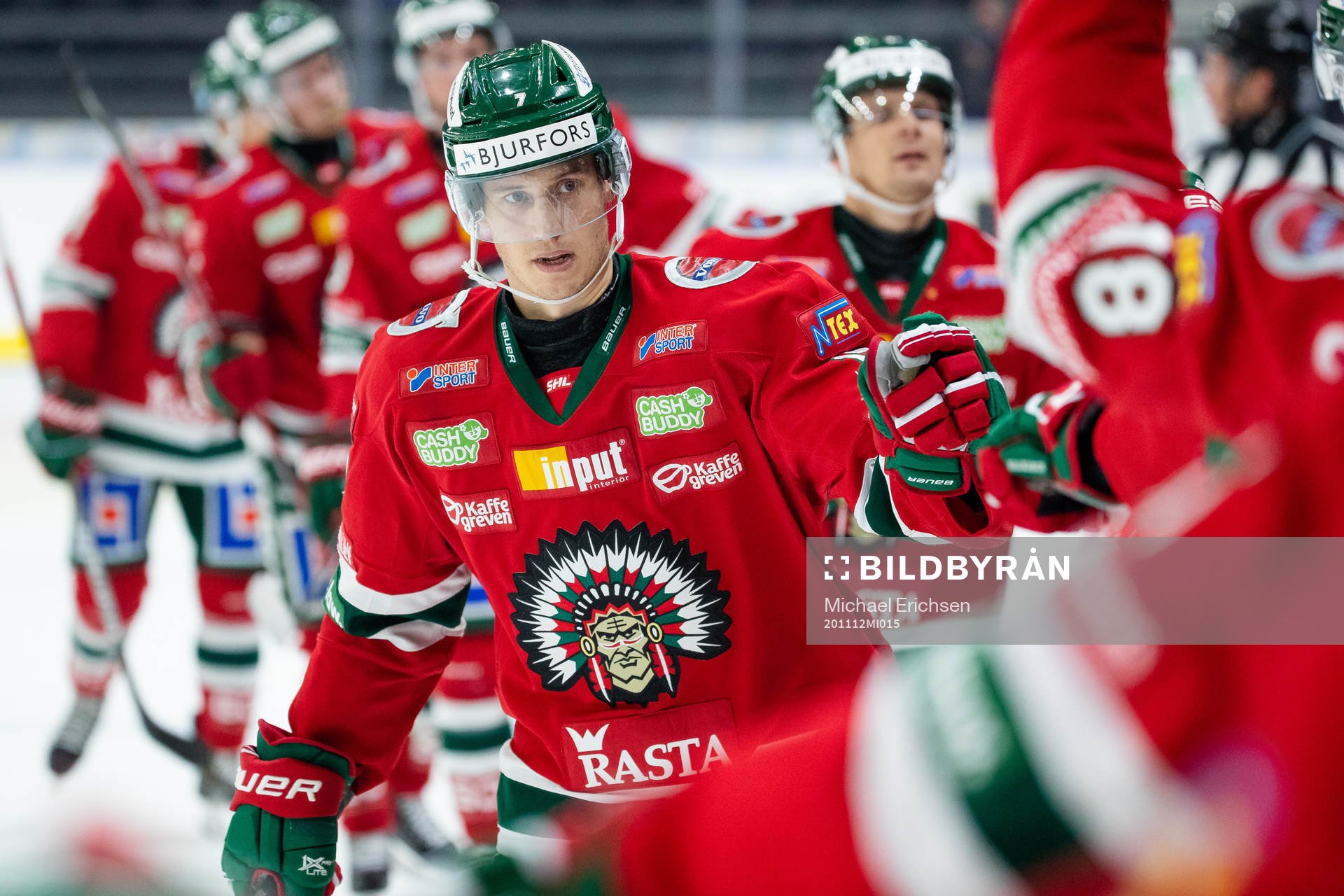 Frölundas Robin Alvarez jublar