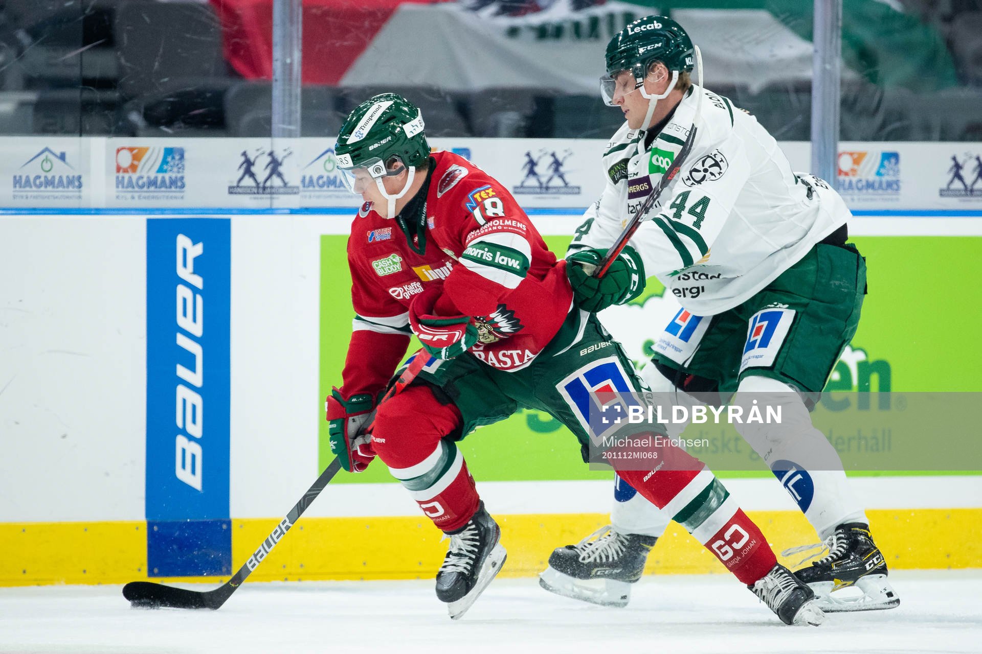 Frölundas Lucas Raymond och Färjestads Jacob Peterson
