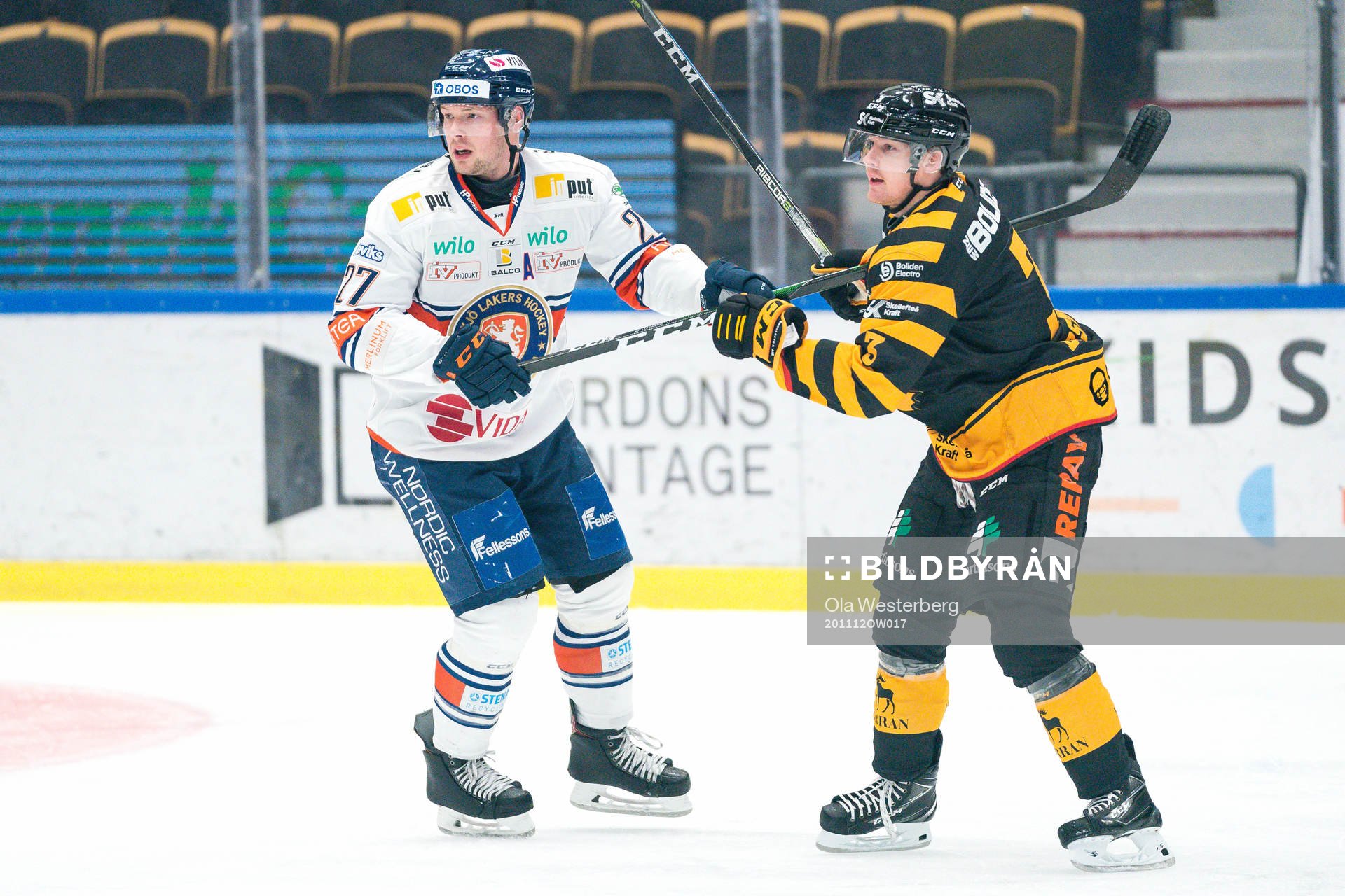 Växjös Martin Lundberg och Skellefteås Niclas Burström