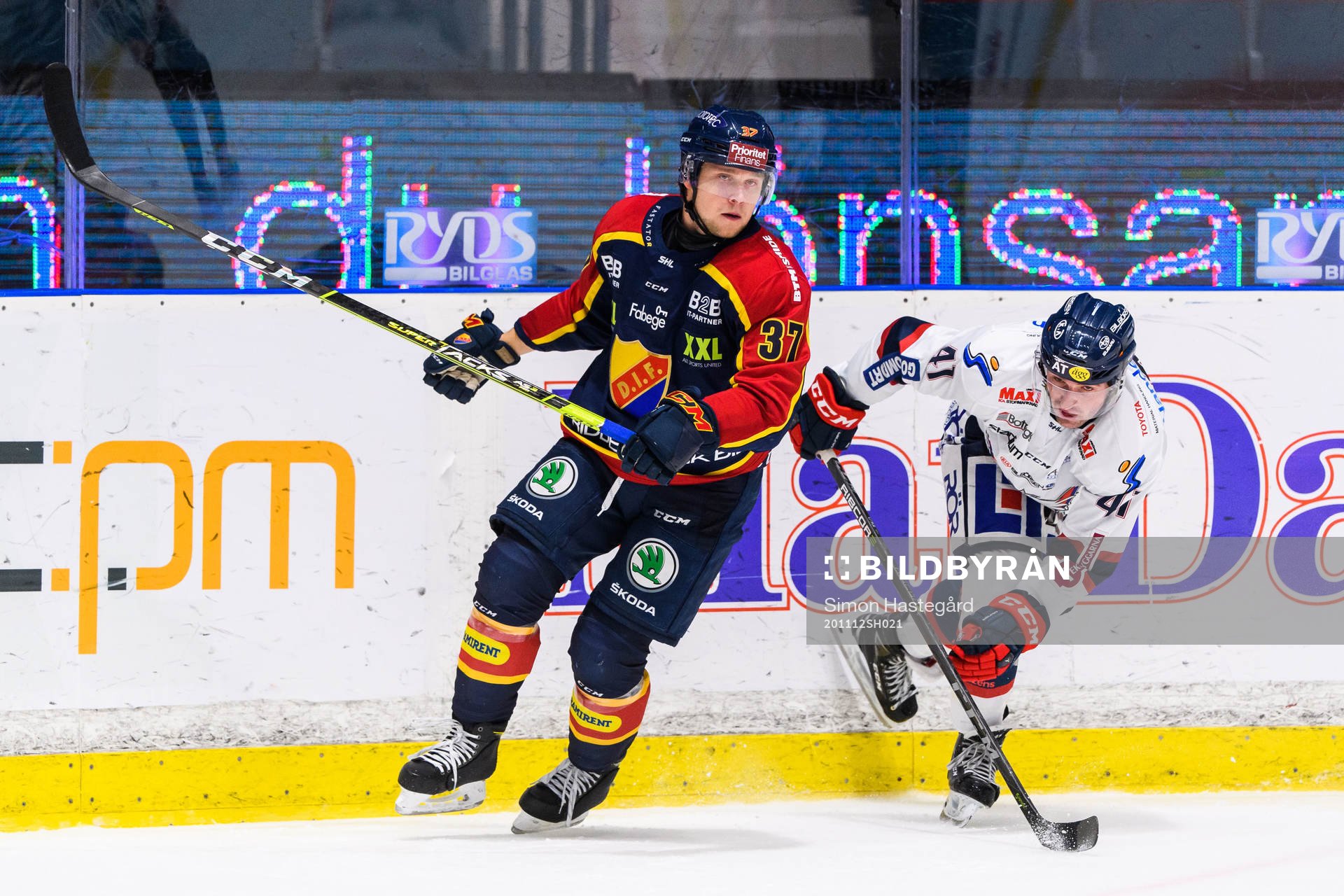 Djurgårdens Dick Axelsson och Linköpings Broc Little