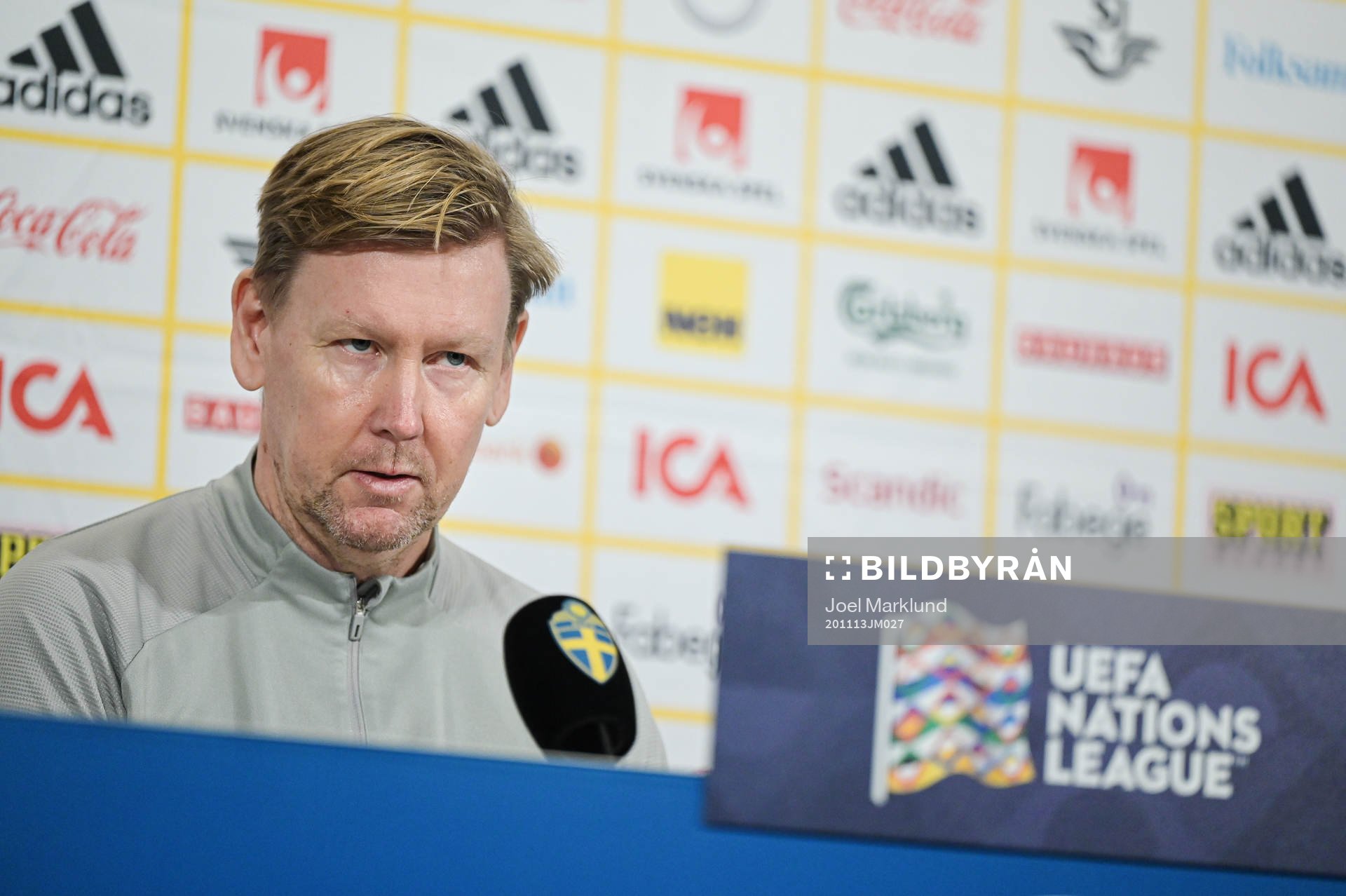 Assistant coach Peter Wettergren of the Swedish national