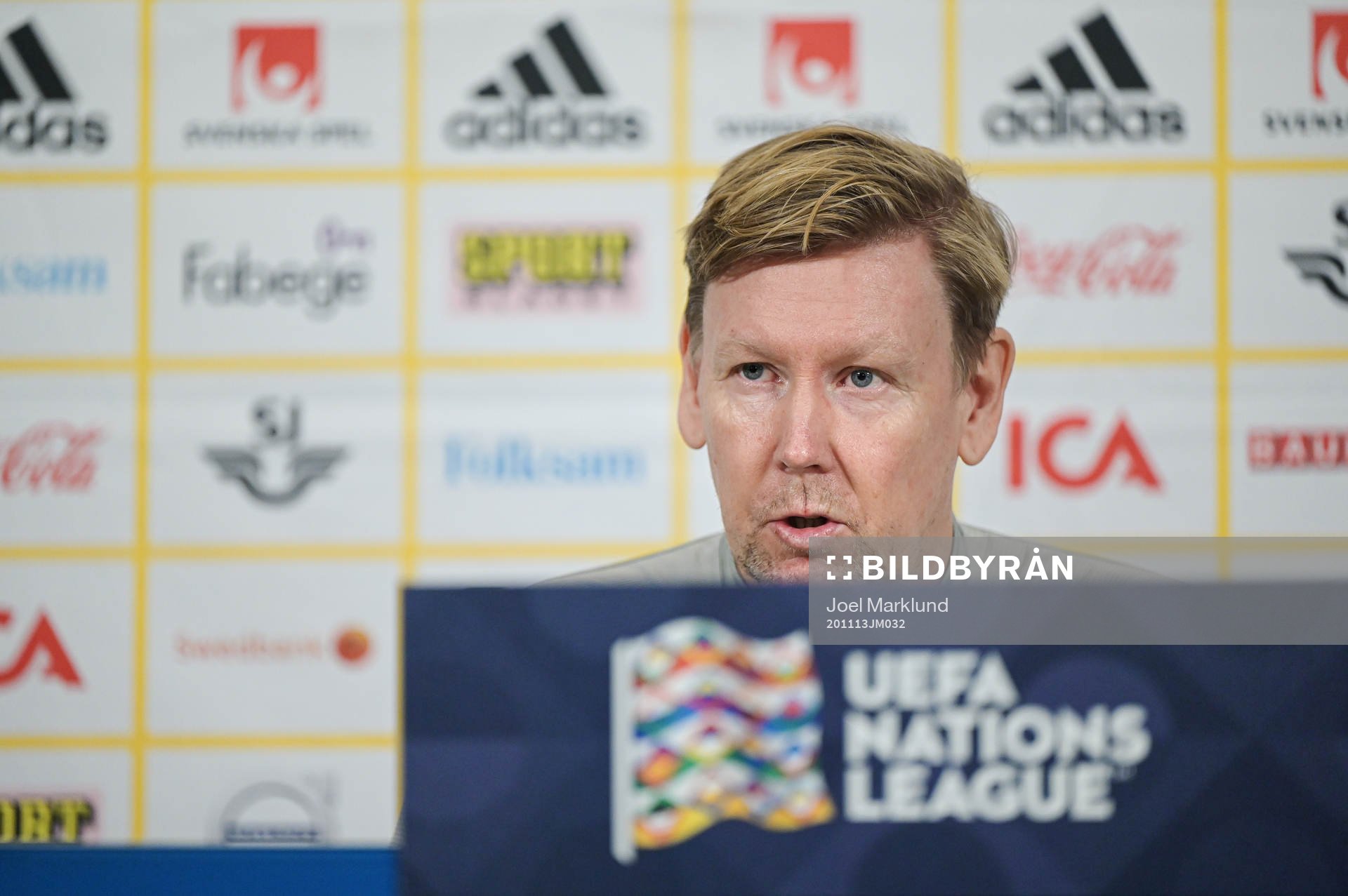 Assistant coach Peter Wettergren of the Swedish national