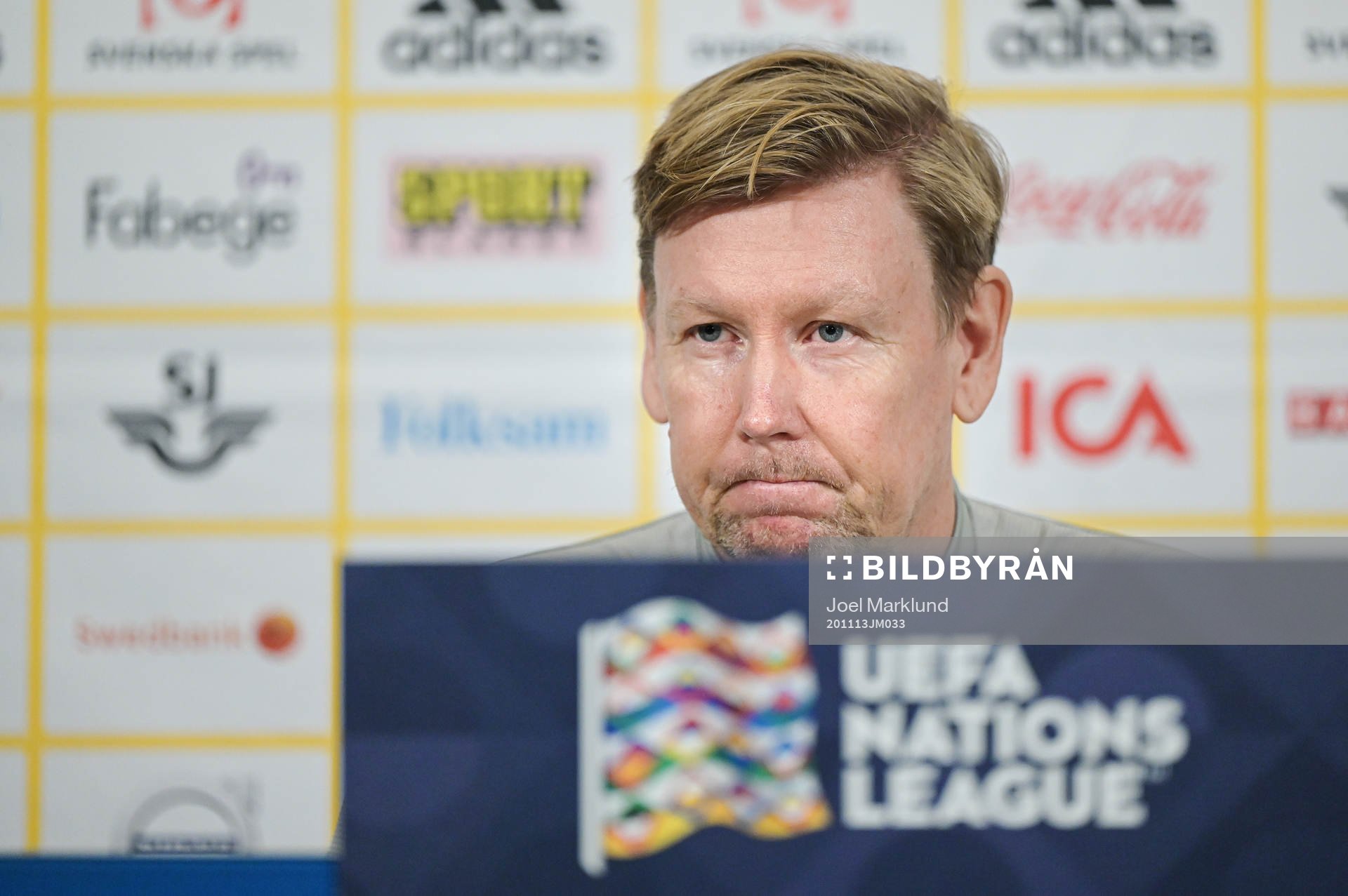 Assistant coach Peter Wettergren of the Swedish national