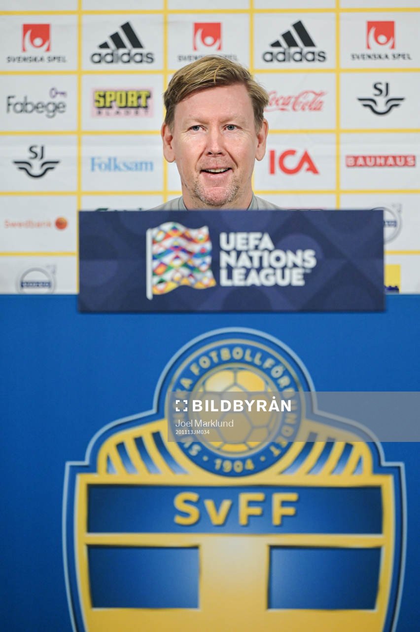 Assistant coach Peter Wettergren of the Swedish national