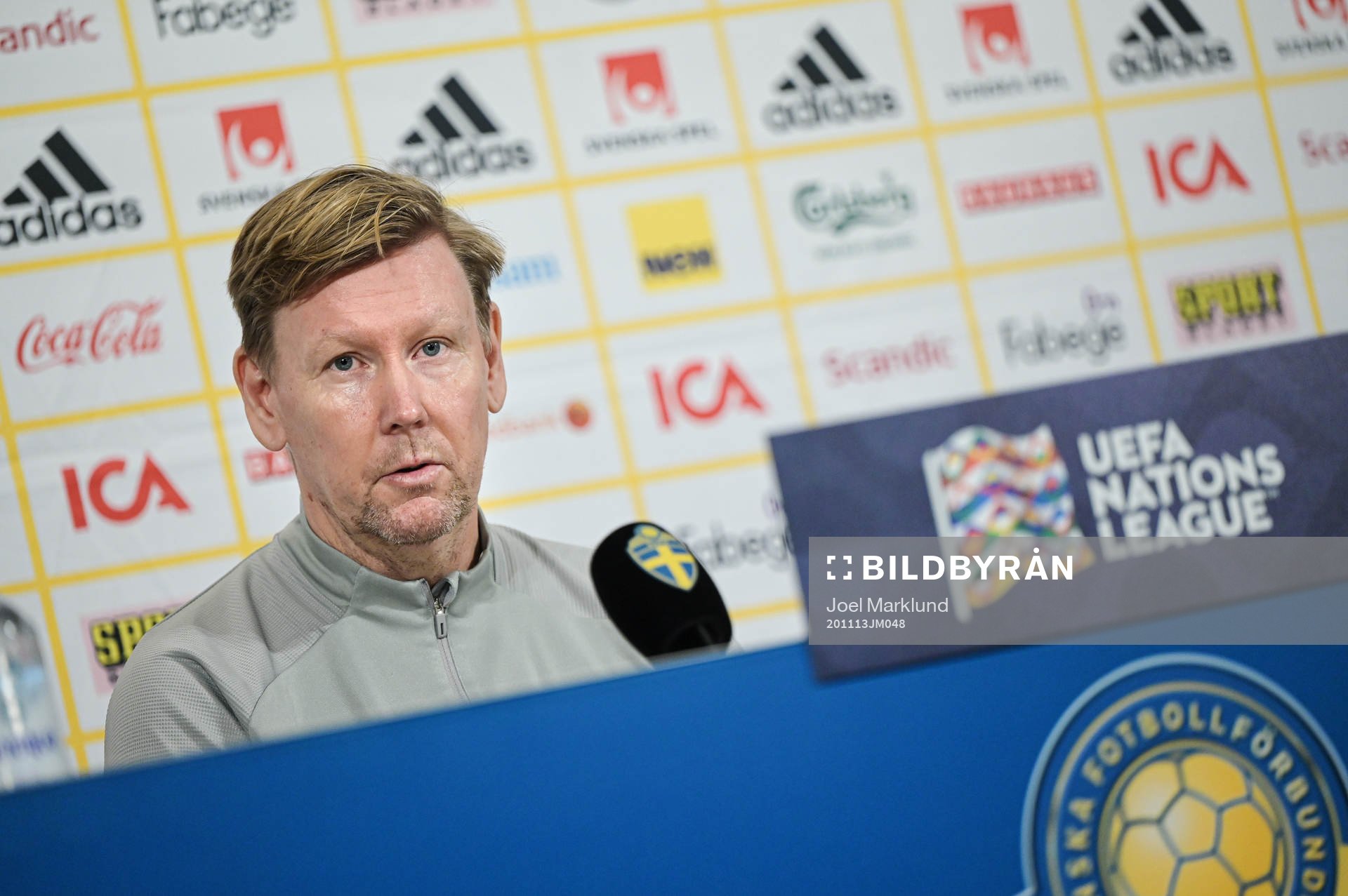 Assistant coach Peter Wettergren of the Swedish national
