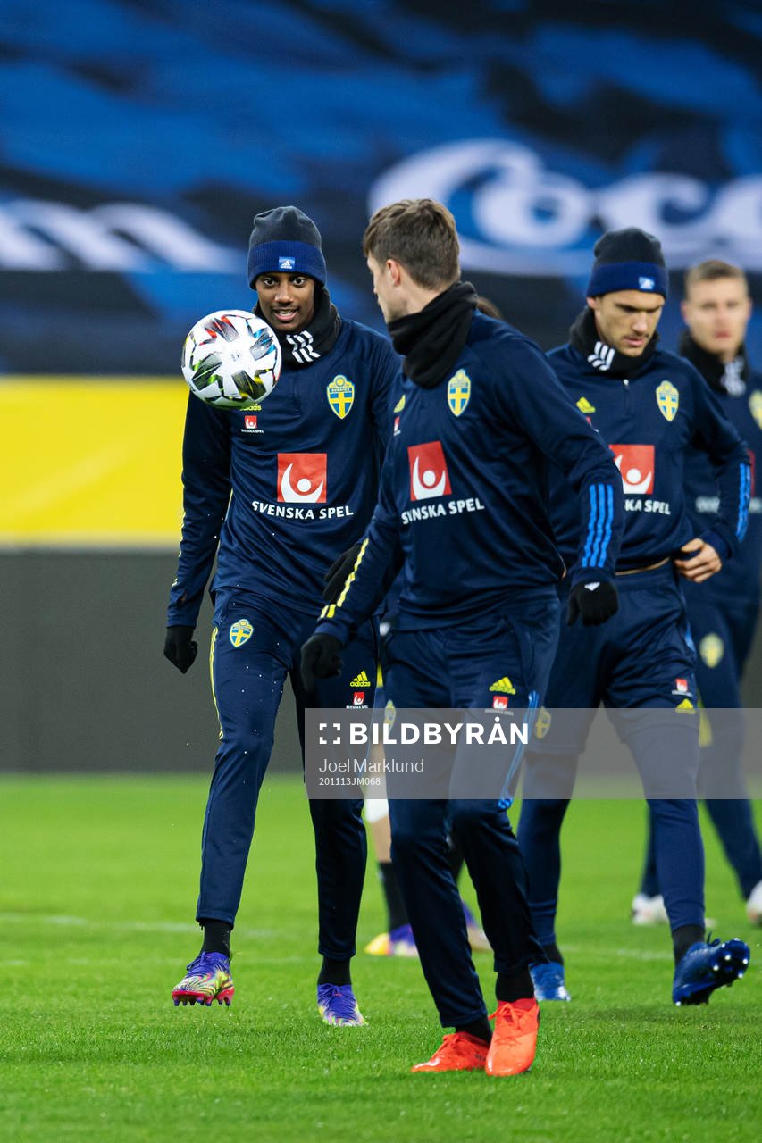 Alexander Isak of the Swedish national football team