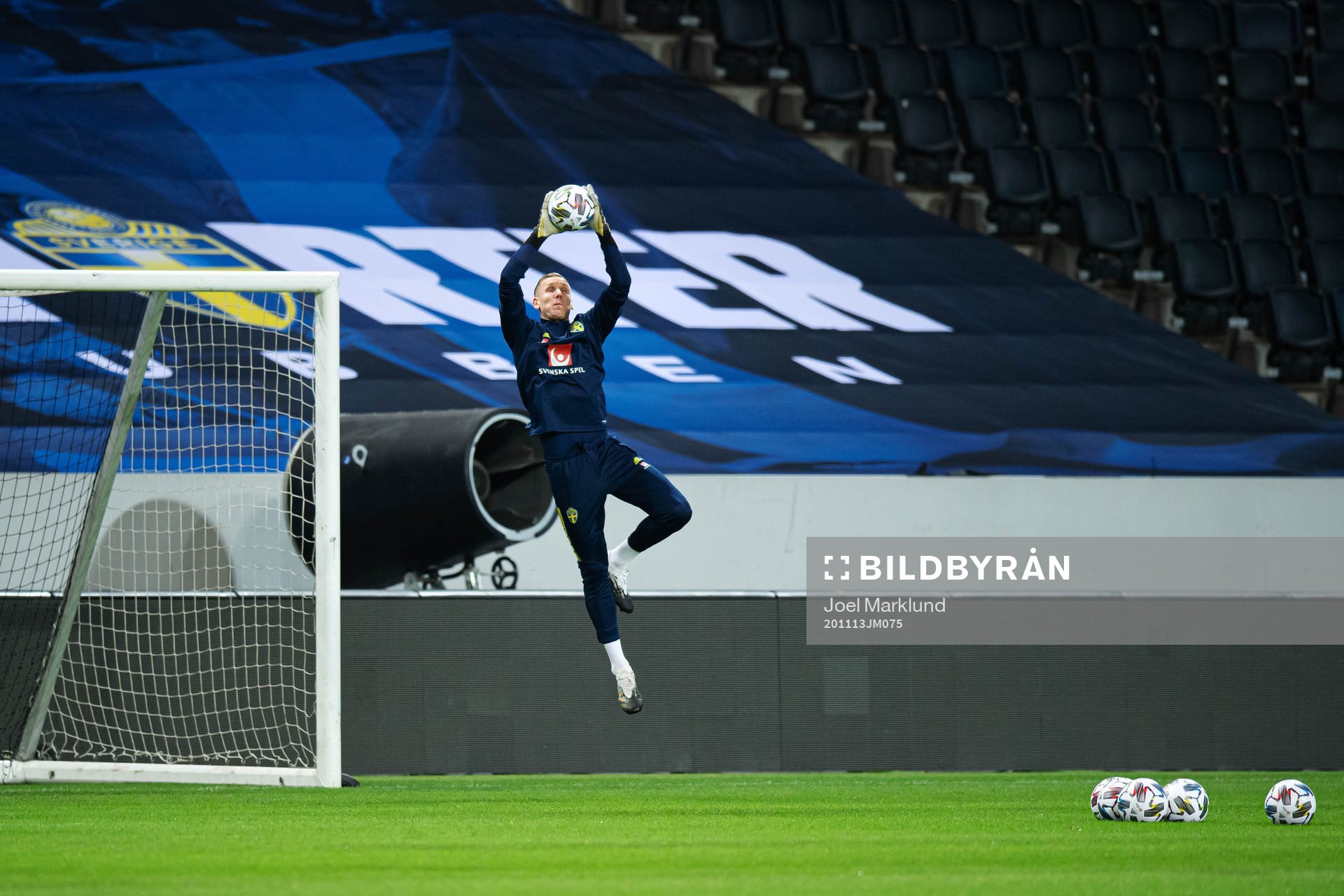 Robin Olsen of the Swedish national football team