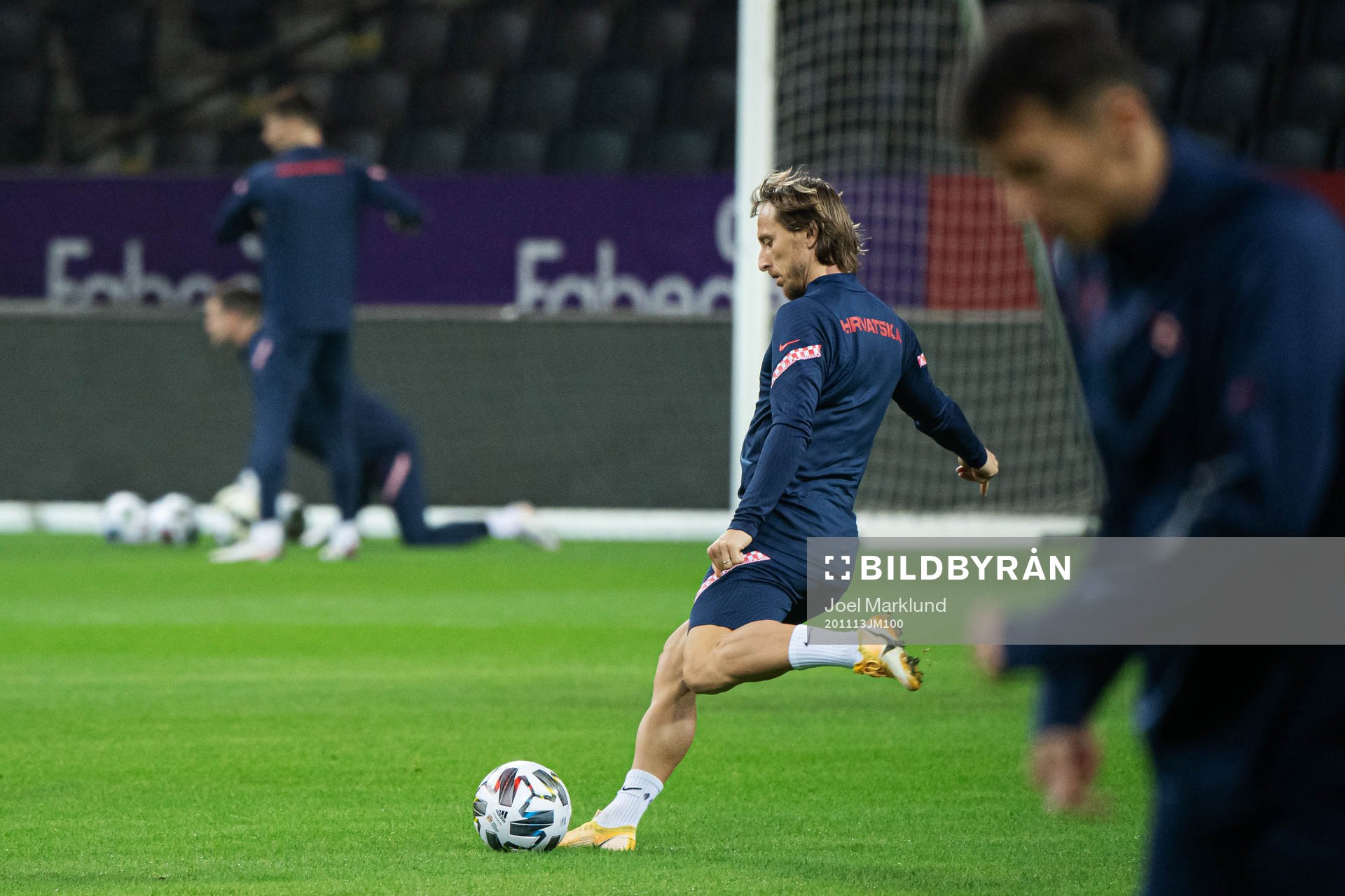 Luka Modric of the Croatian national football team