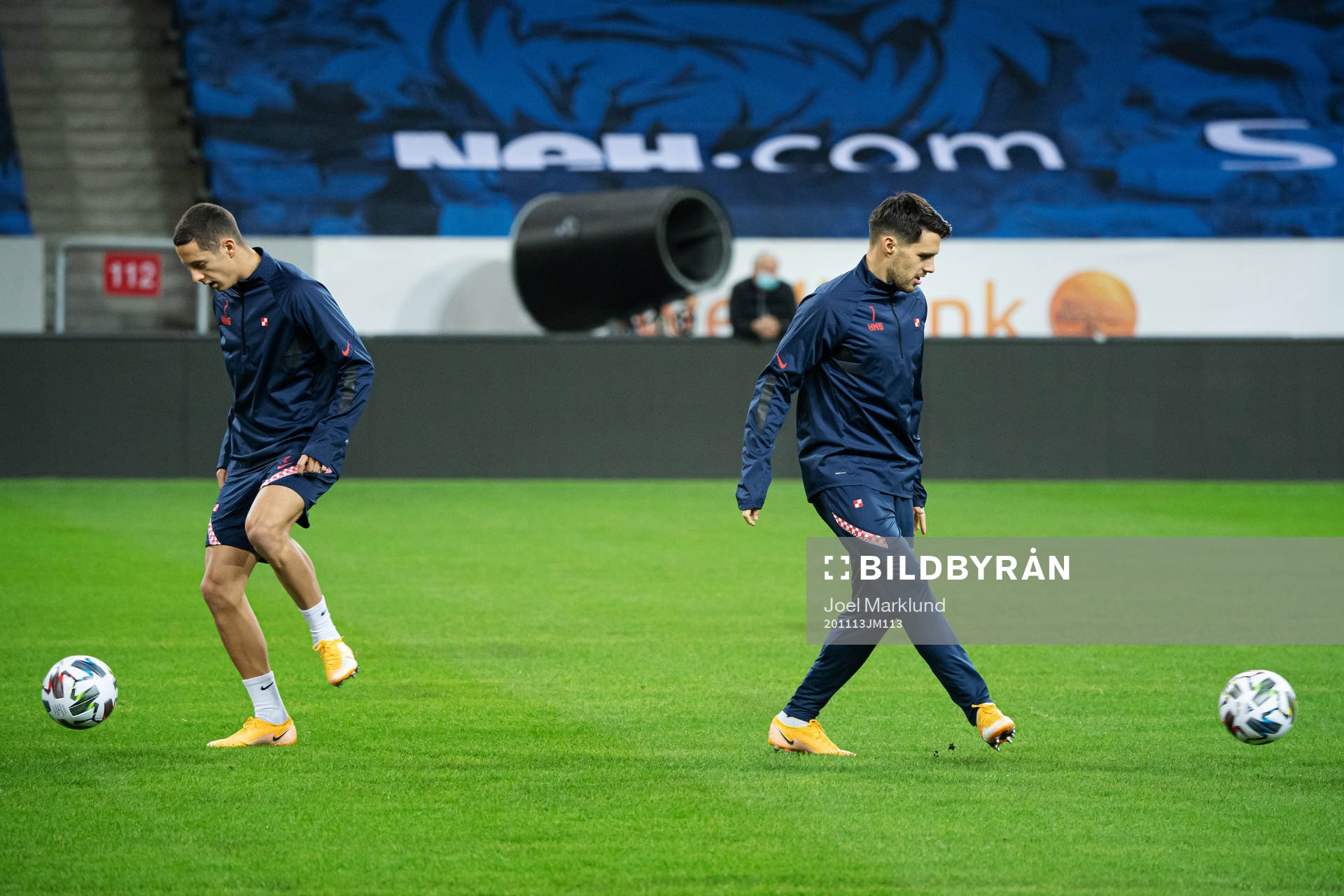 Josip Brekalo (r) of the Croatian national football team