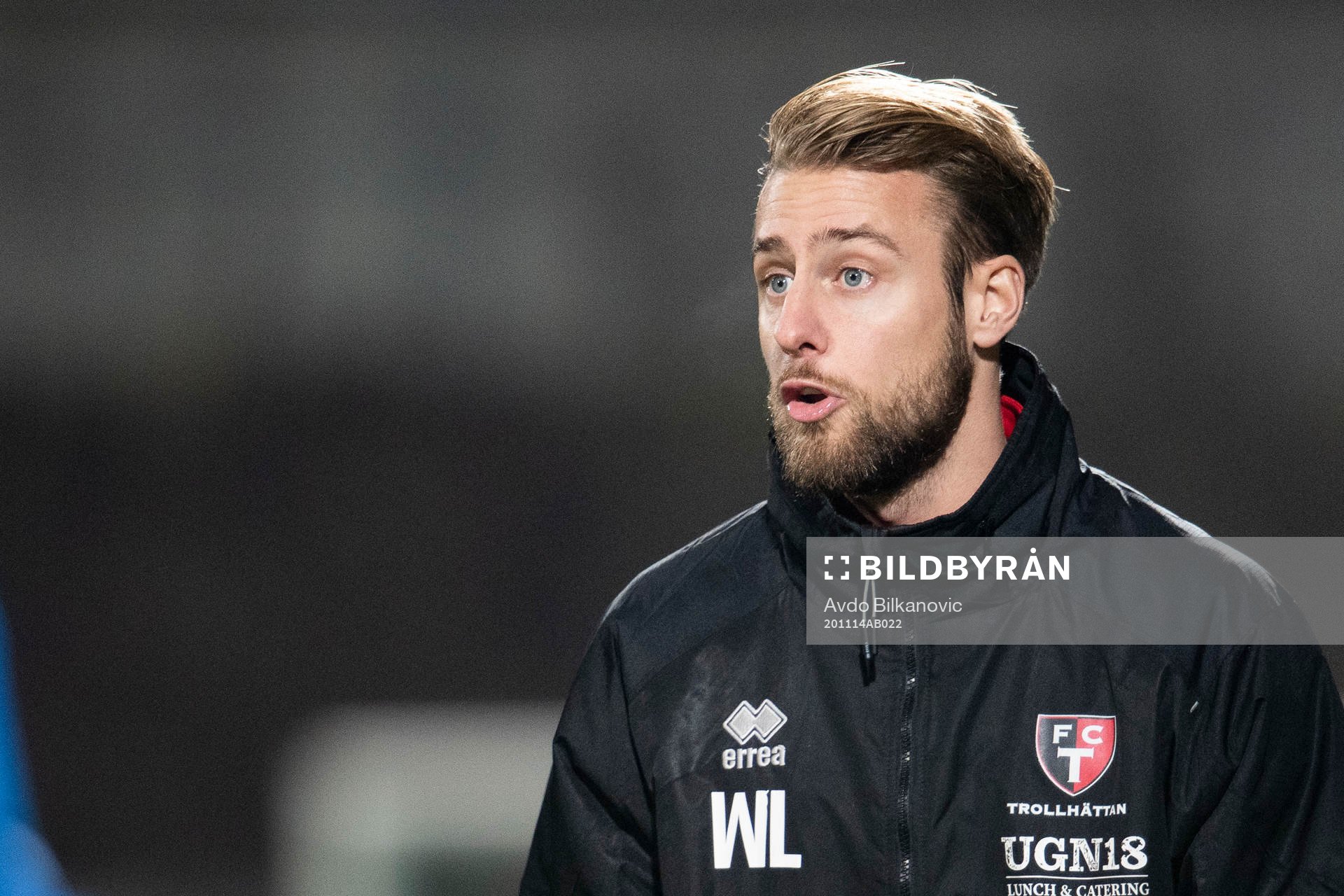 Trollhättans tränare Wiliam Lundin