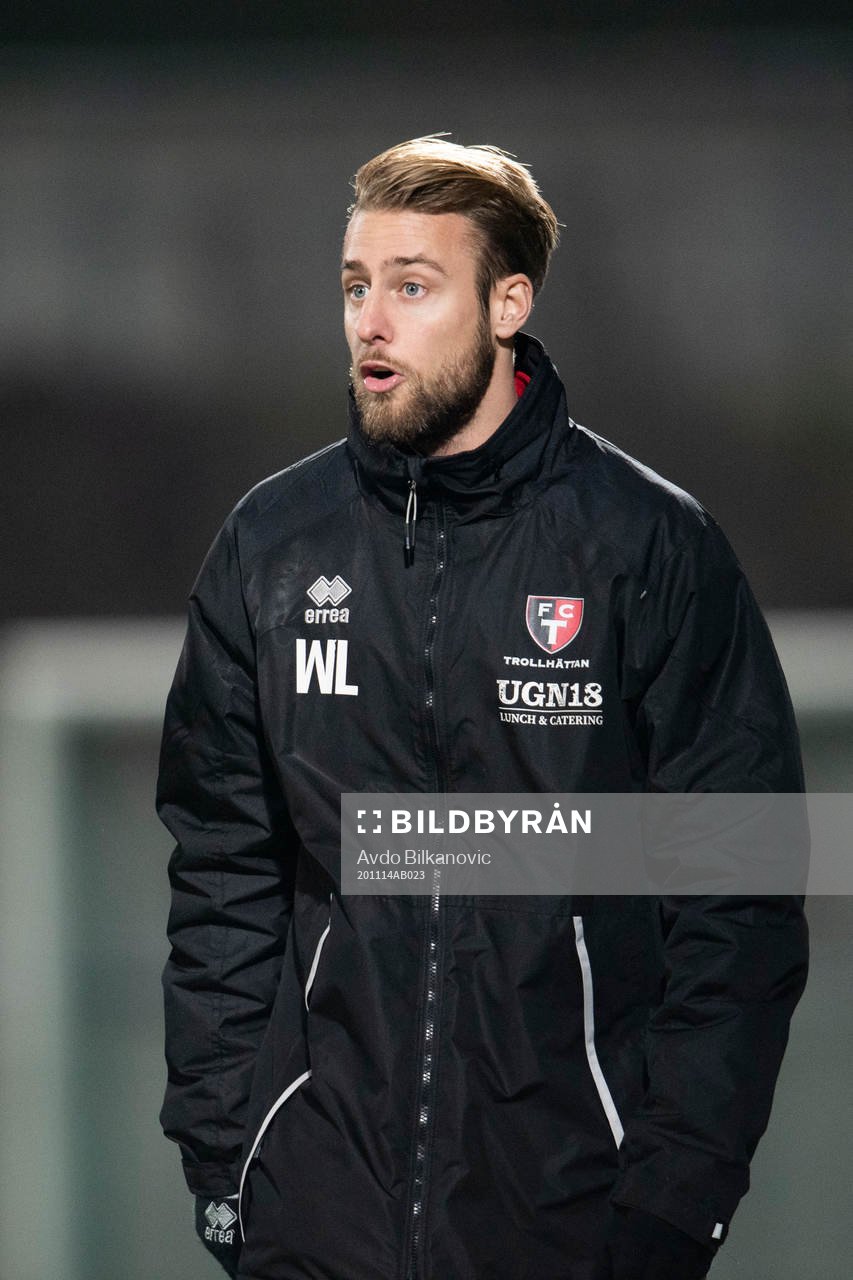 Trollhättans tränare Wiliam Lundin