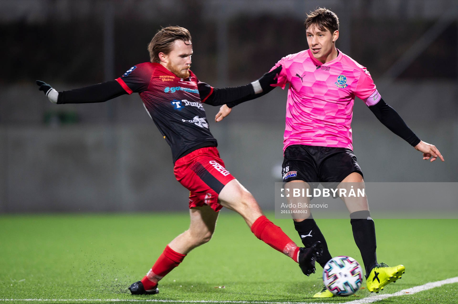 Lunds Gustav Sågänger och Trollhättans Jonas Emanuelsson