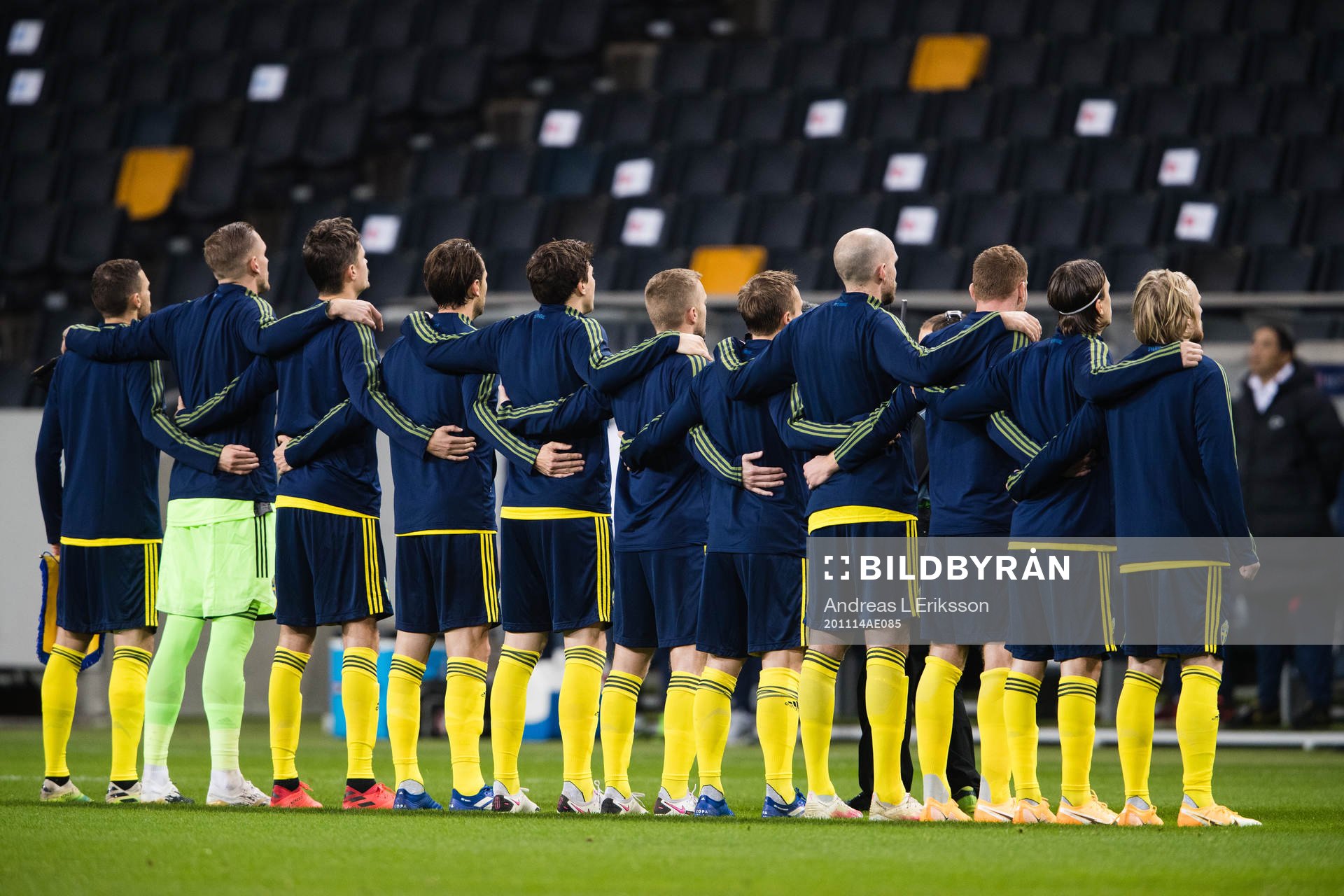 The players of Sweden at lineup