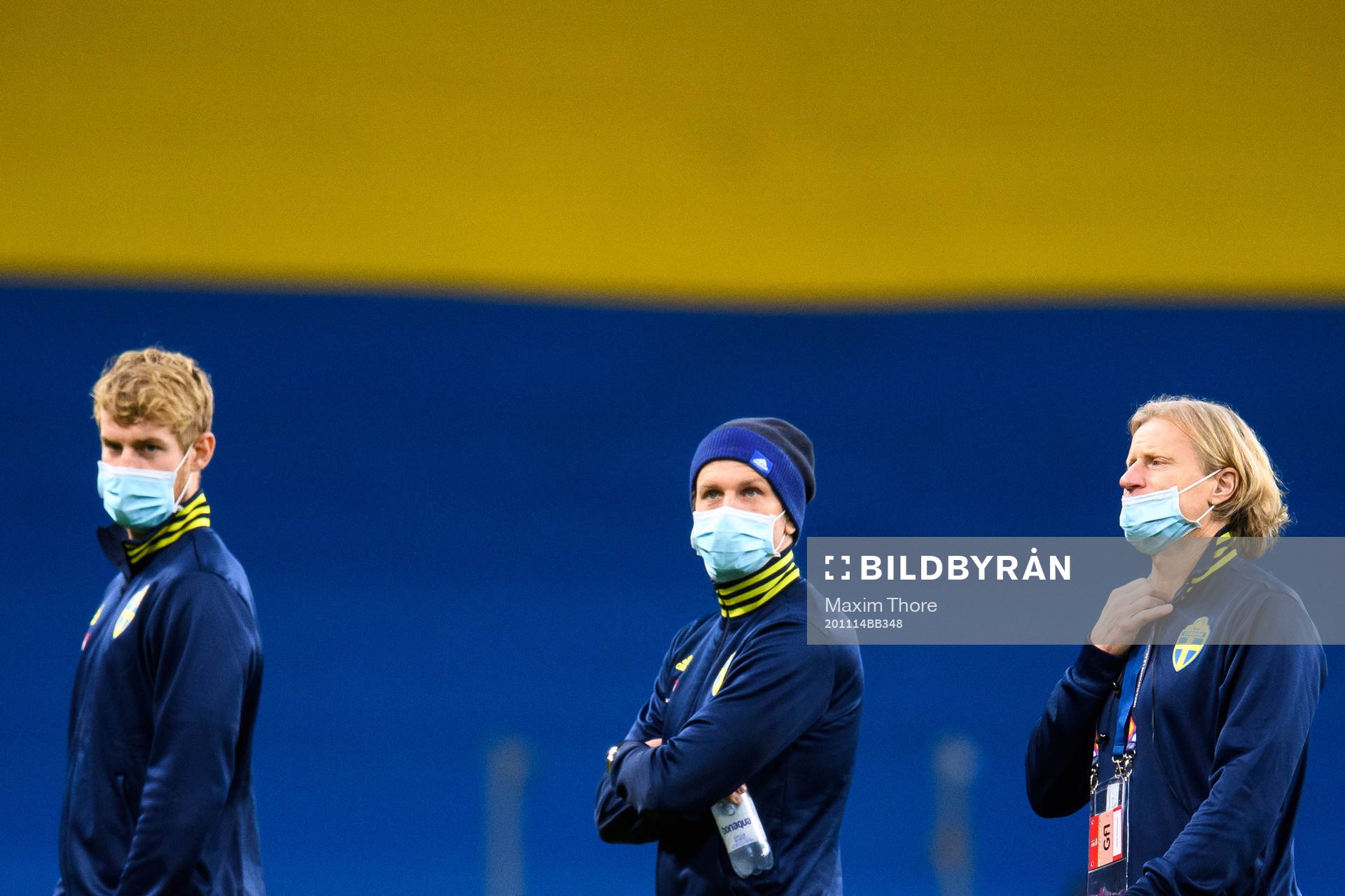 Filip Helander, Gustav Svensson and Team manager Stefan