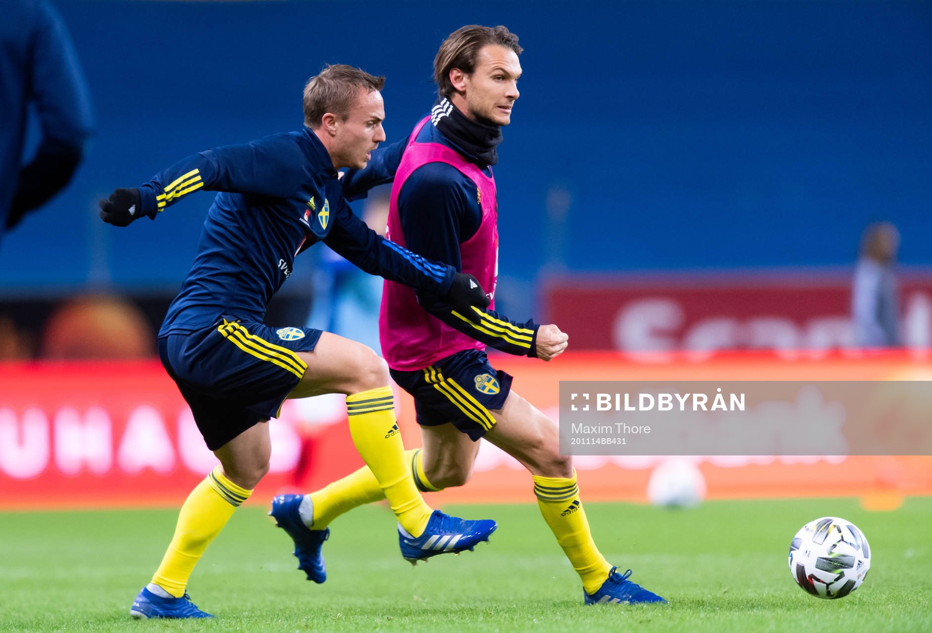 Pierre Bengtsson and Albin Ekdal of Sweden