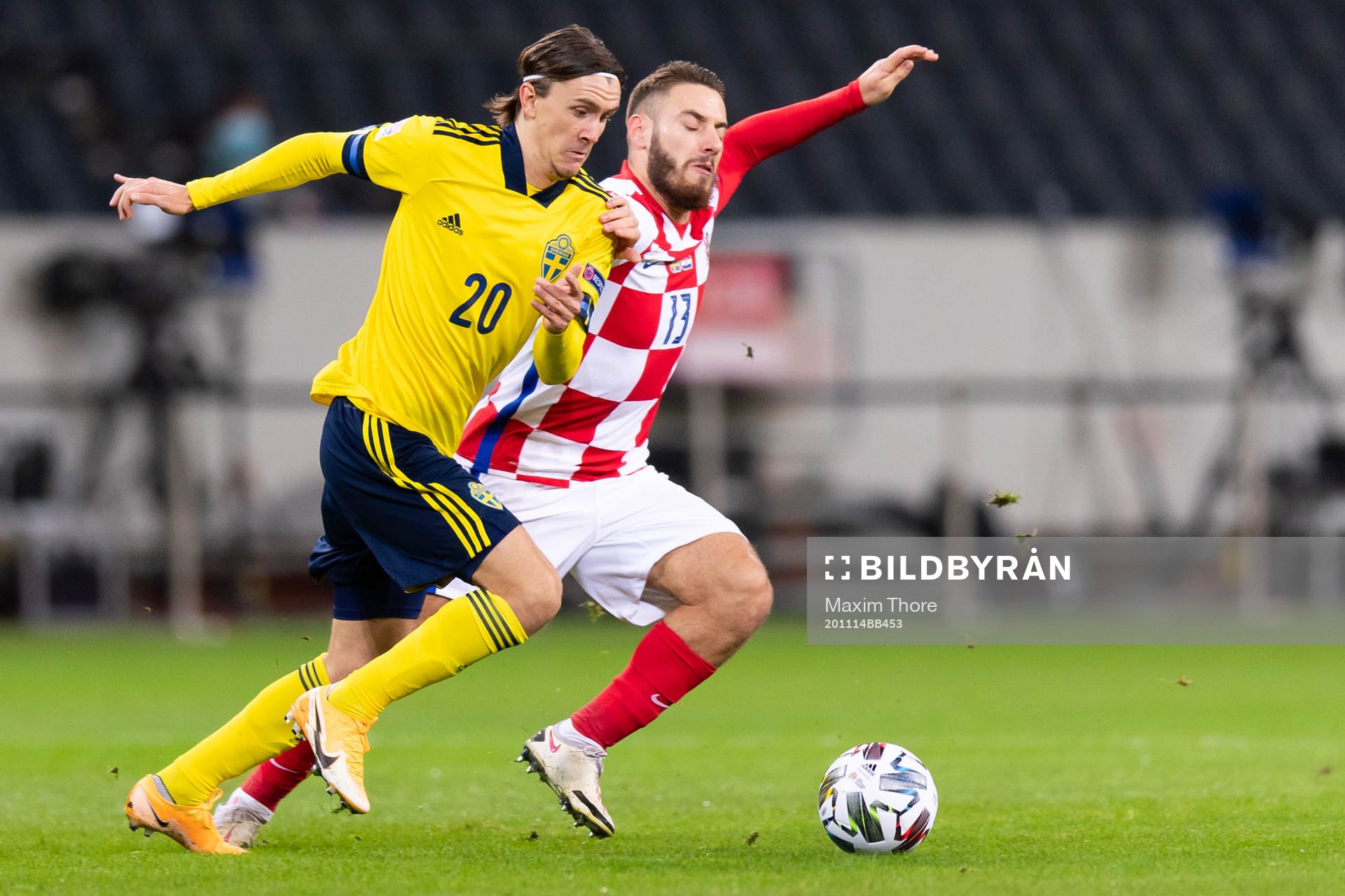 Kristoffer Olsson of Sweden and Nikola Vlasic of Croatia