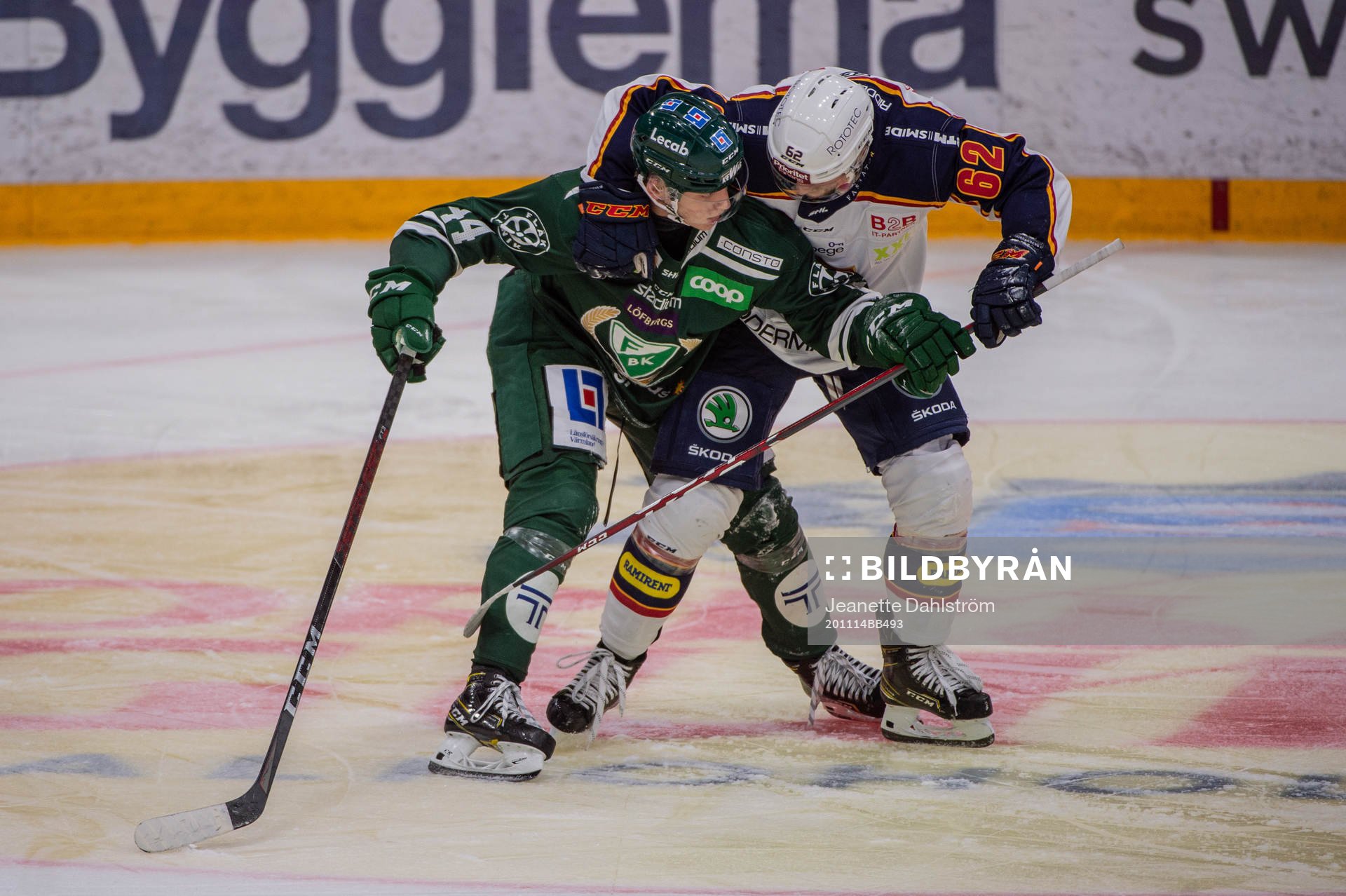 Färjestads Jacob Peterson och Djurgårdens Manuel Ågren