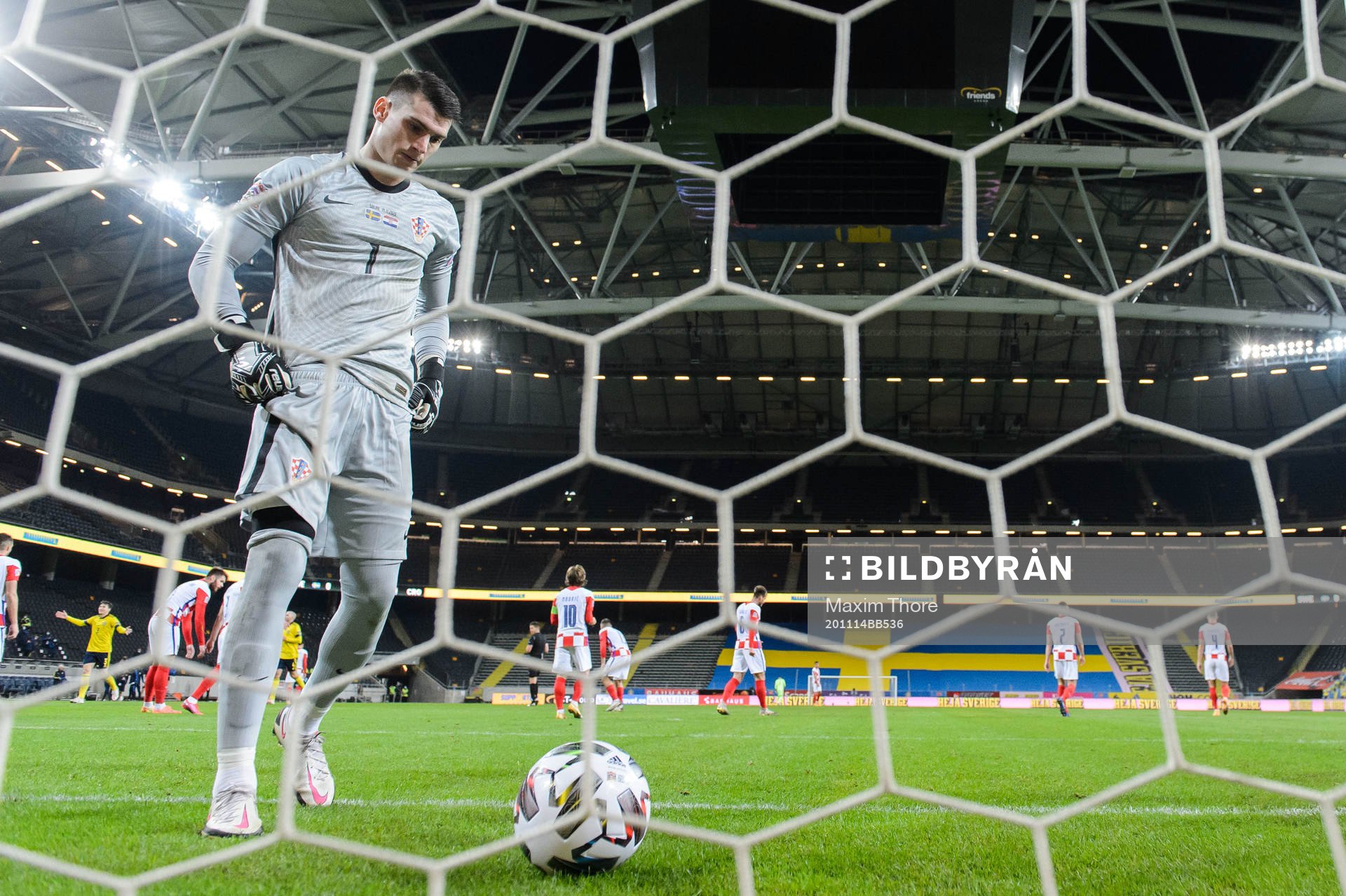Goalkeeper Dominik Livakovic of Croatia looks dejected