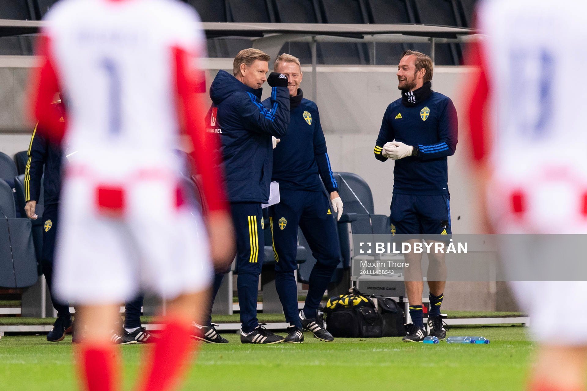 Peter Wettergren, head coach of Sweden celebrates