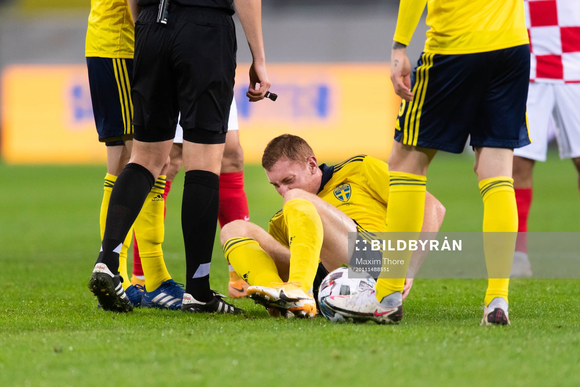 Dejan Kulusevski of Sweden looks dejected