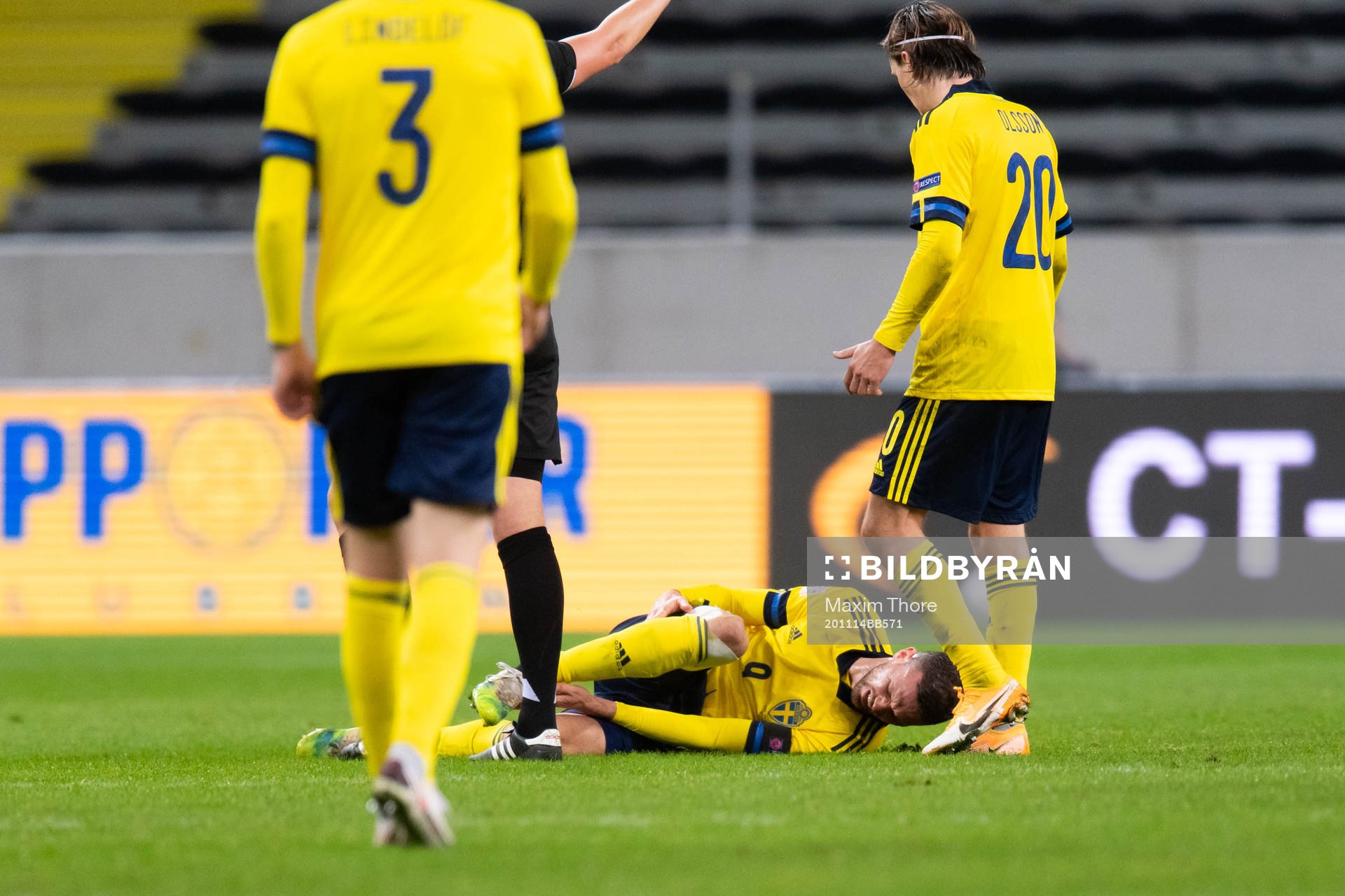Marcus Berg of Sweden looks dejected