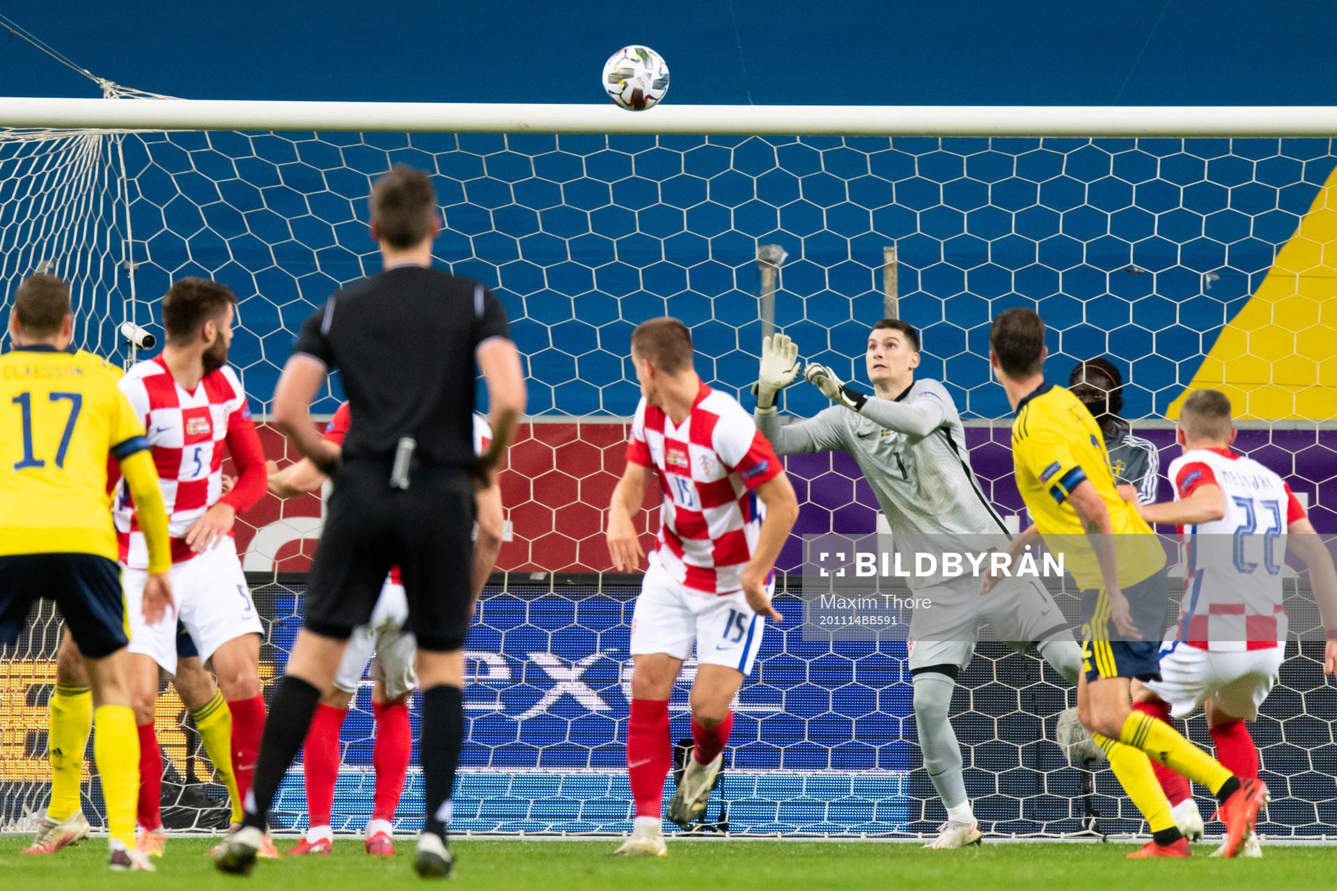 Goalkeeper Dominik Livakovic of Croatia