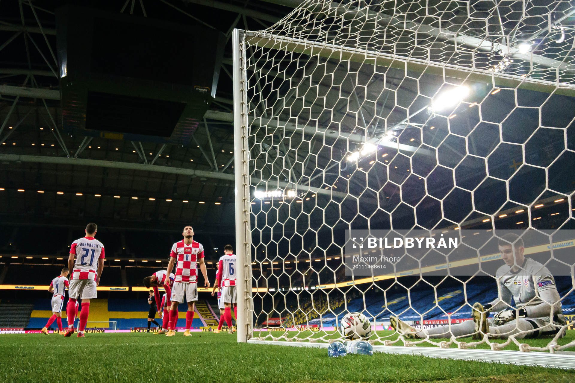 Goalkeeper Dominik Livakovic of Croatia looks dejected