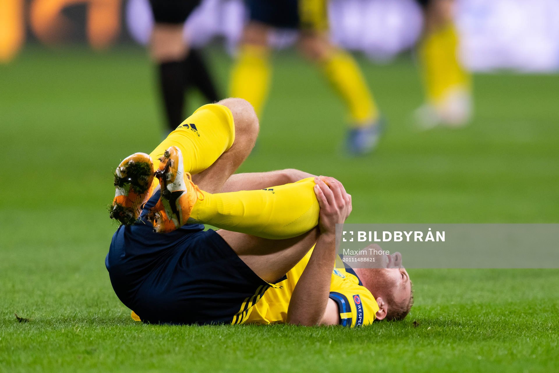 Dejan Kulusevski of Sweden looks dejected