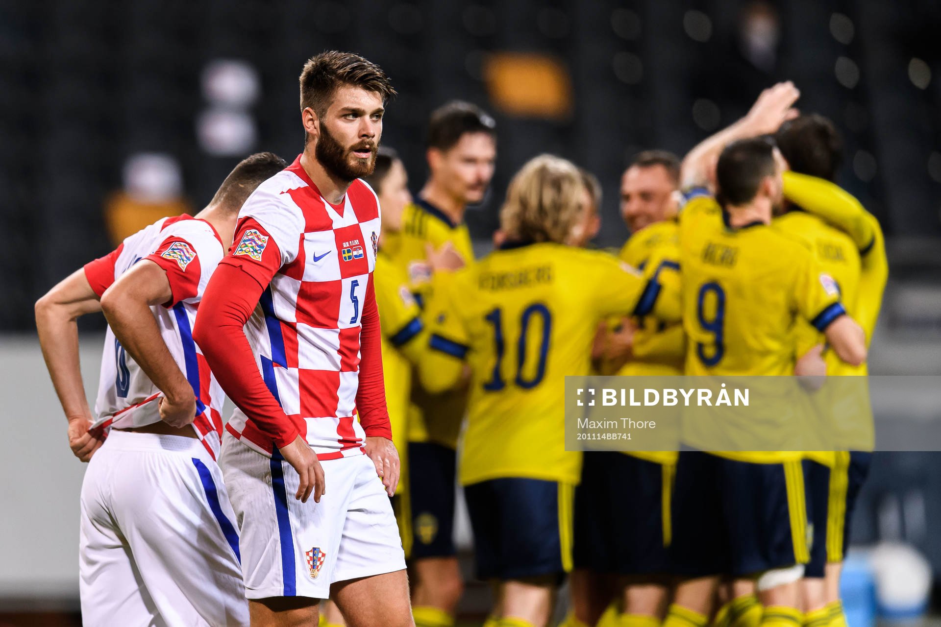 Duje Caleta-Car of Croatia looks dejected