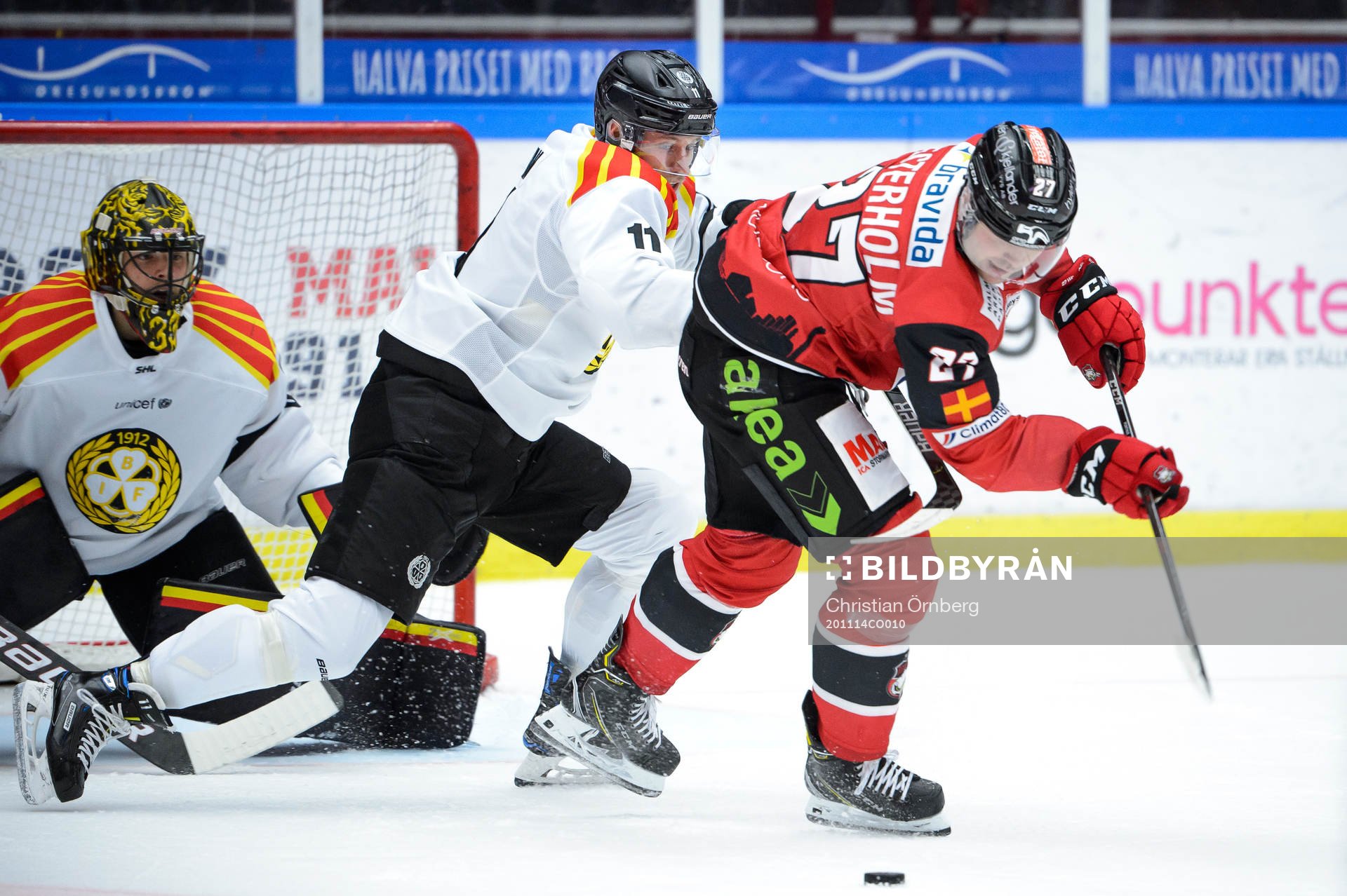 Brynäs Josef Ingman och Malmö Redhawks Ponthus Westerholm