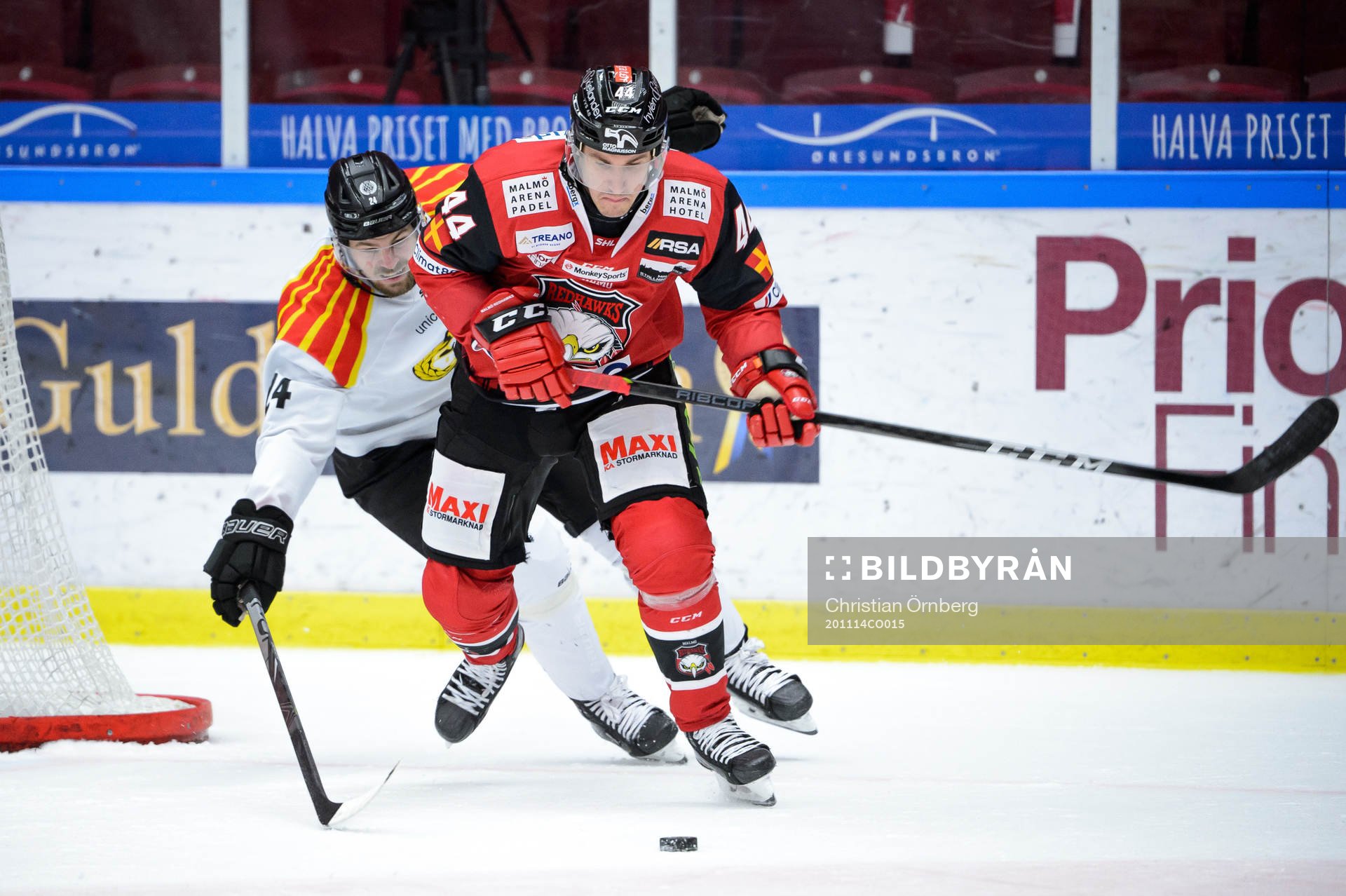 Malmö Redhawks Jesper Jensen Aabo och Brynäs Emil Molin
