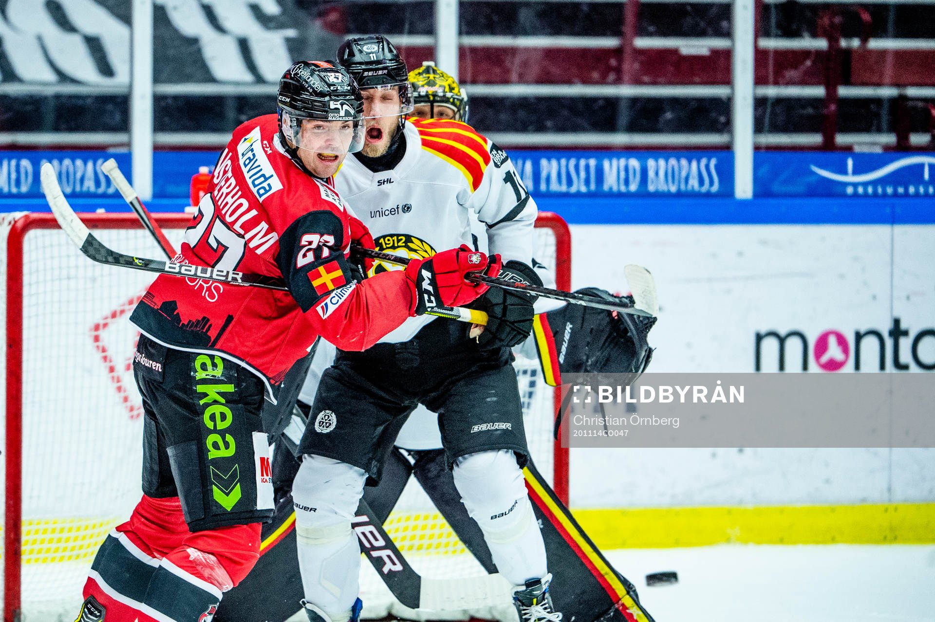 Malmö Redhawks Ponthus Westerholm mot Brynäs Josef Ingman