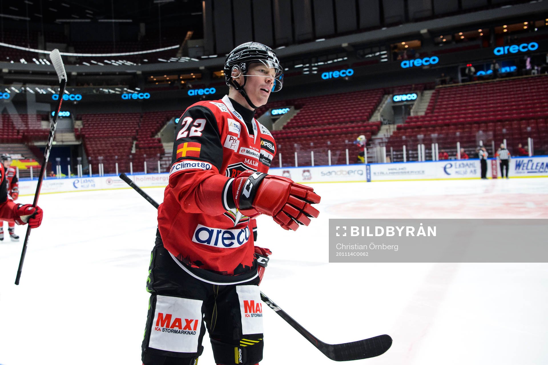 Malmö Redhawks Lars Bryggman jublar