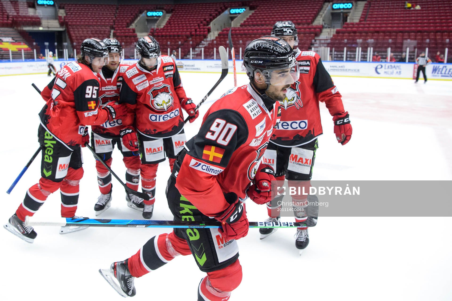 Malmö Redhawks Joe Veleno jublar