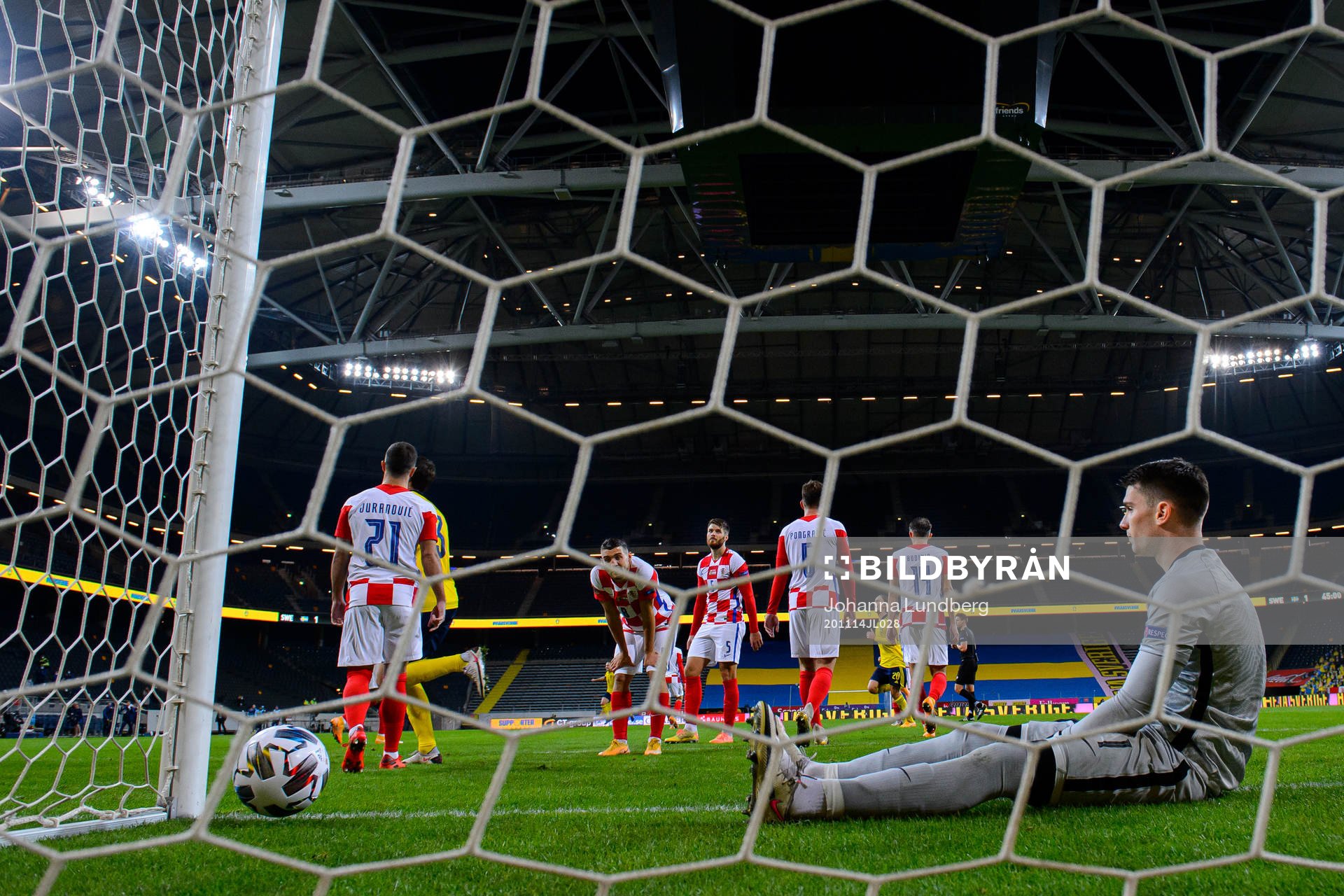 Goalkeeper Dominik Livakovic of Croatia looks dejected