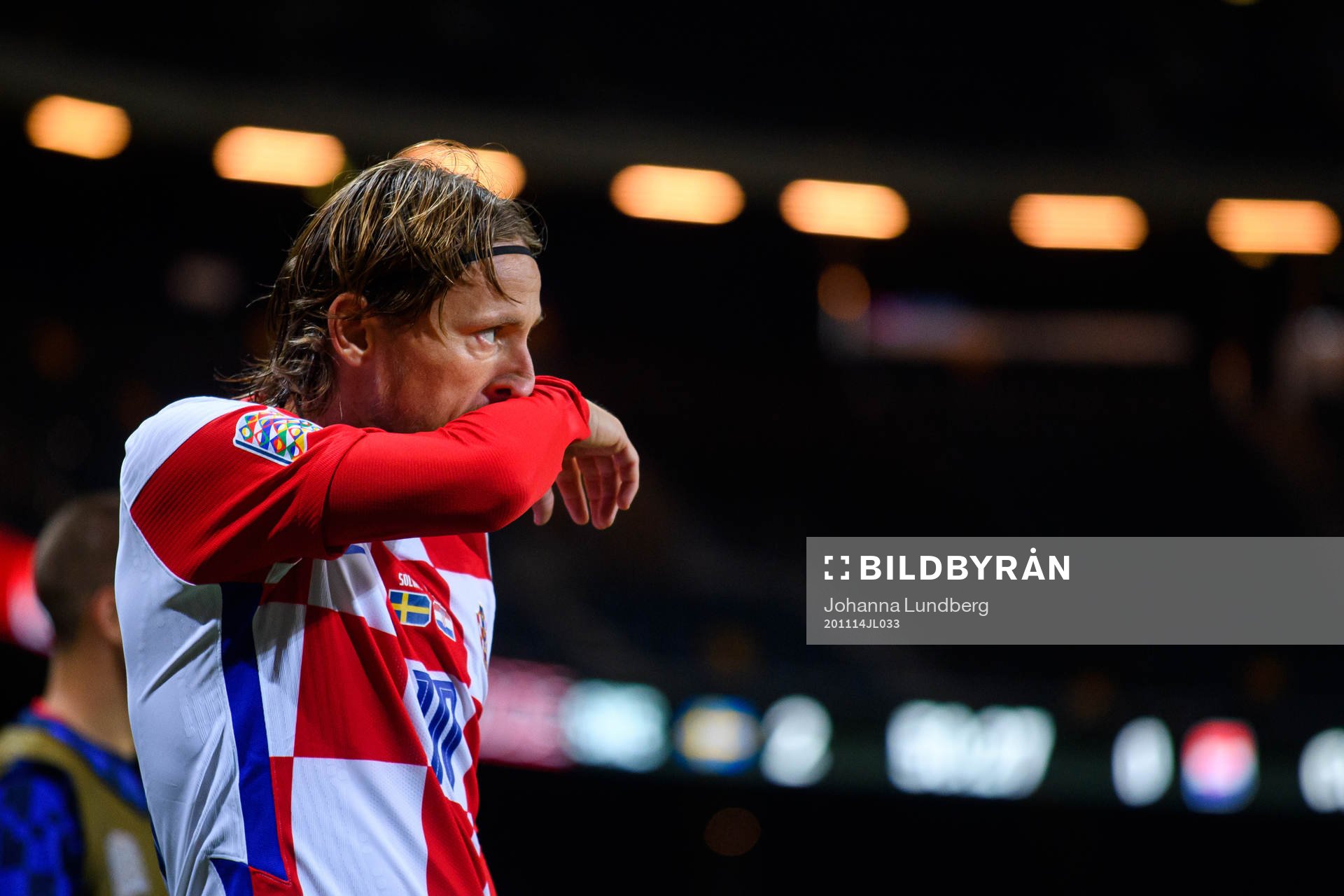 Luka Modric of Croatia looks dejected