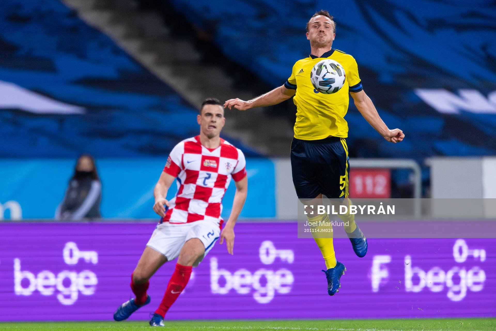 Filip Uremovic of Croatia and Pierre Bengtsson of Sweden