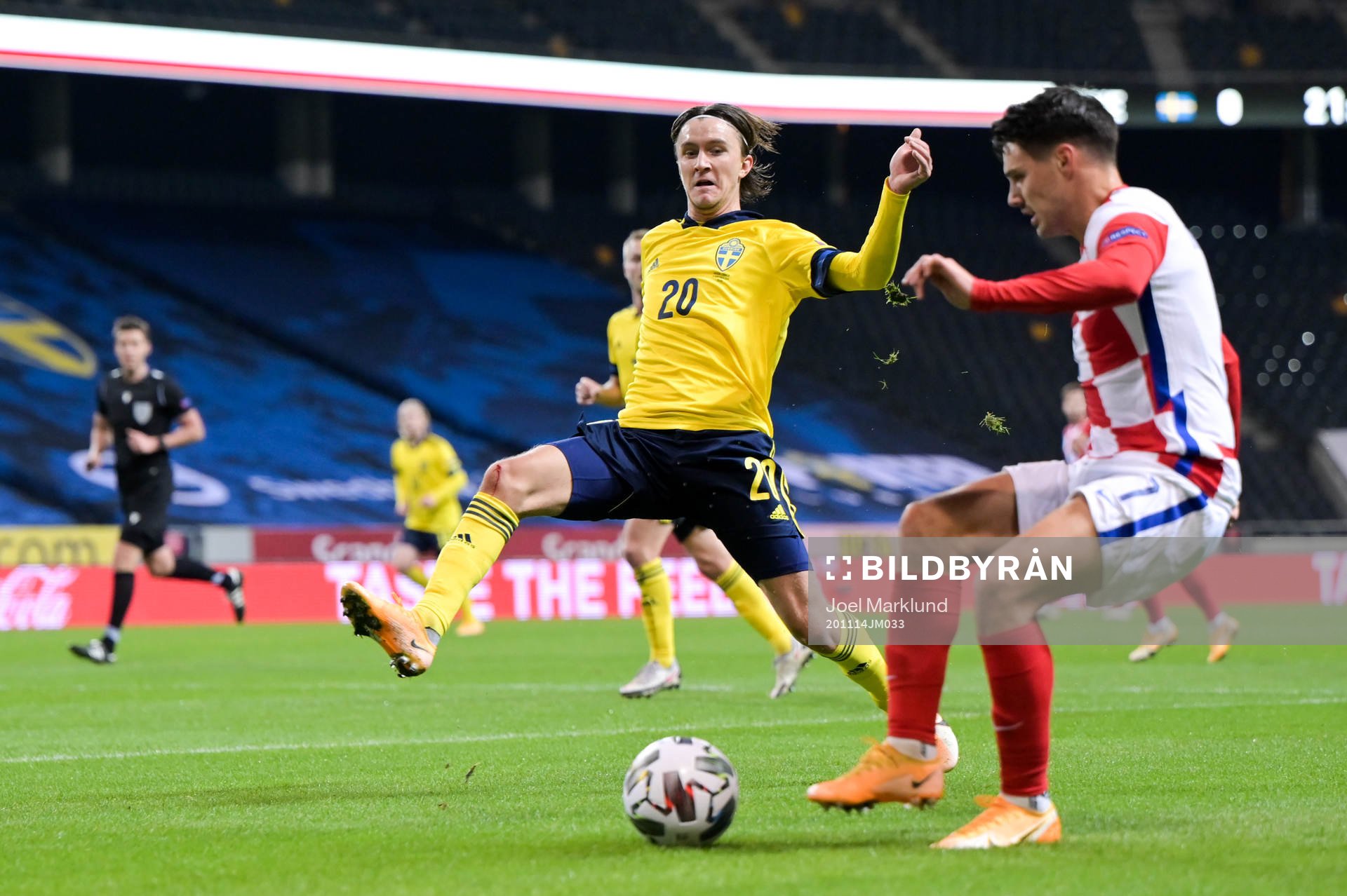 Kristoffer Olsson of Sweden and Josip Brekalo of Croatia