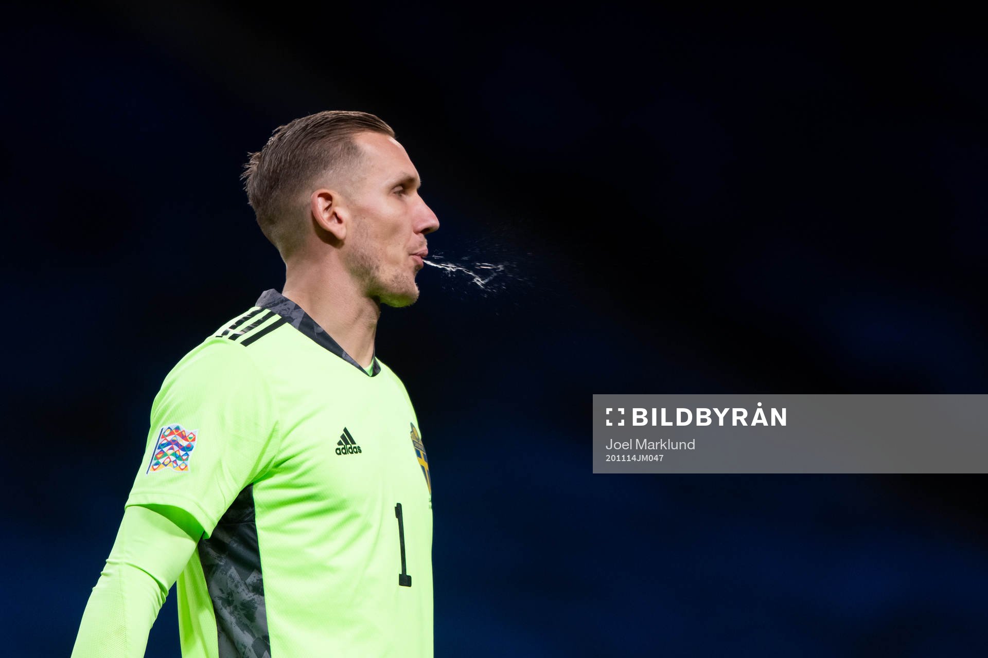 Goalkeeper Robin Olsen of Sweden