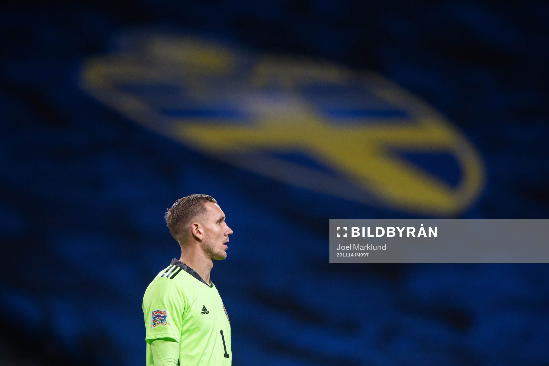 Goalkeeper Robin Olsen of Sweden