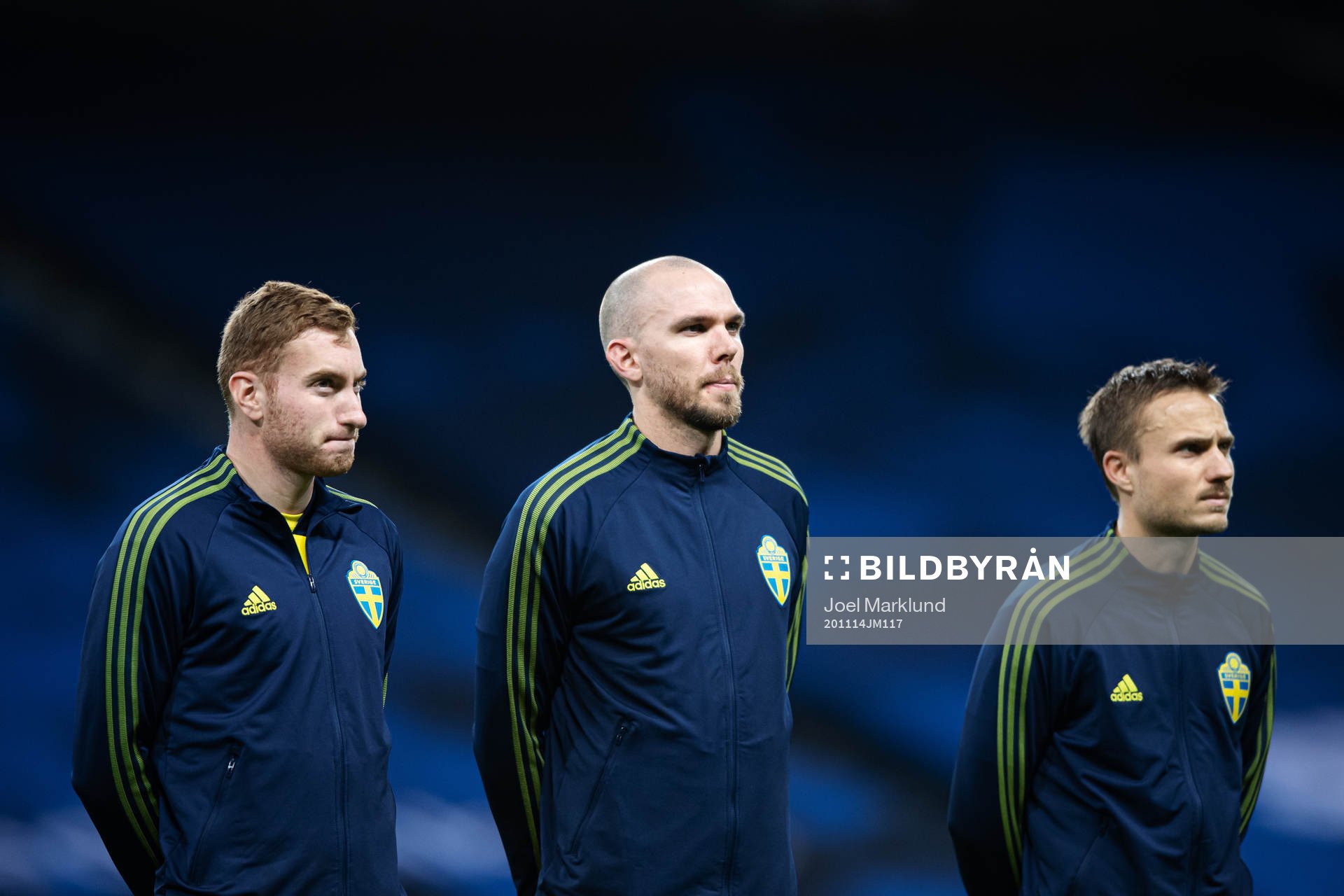 Dejan Kulusevski, Marcus Danielson and Pierre Bengtsson of