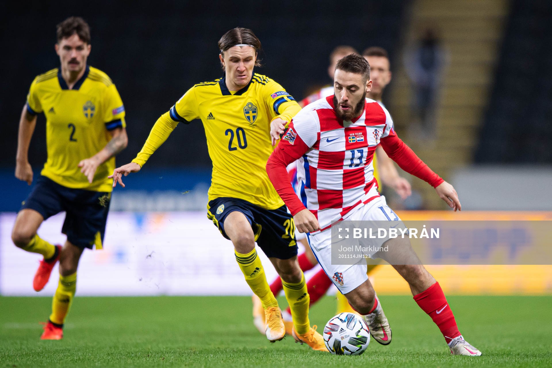 Kristoffer Olsson of Sweden and Nikola Vlasic of Croatia