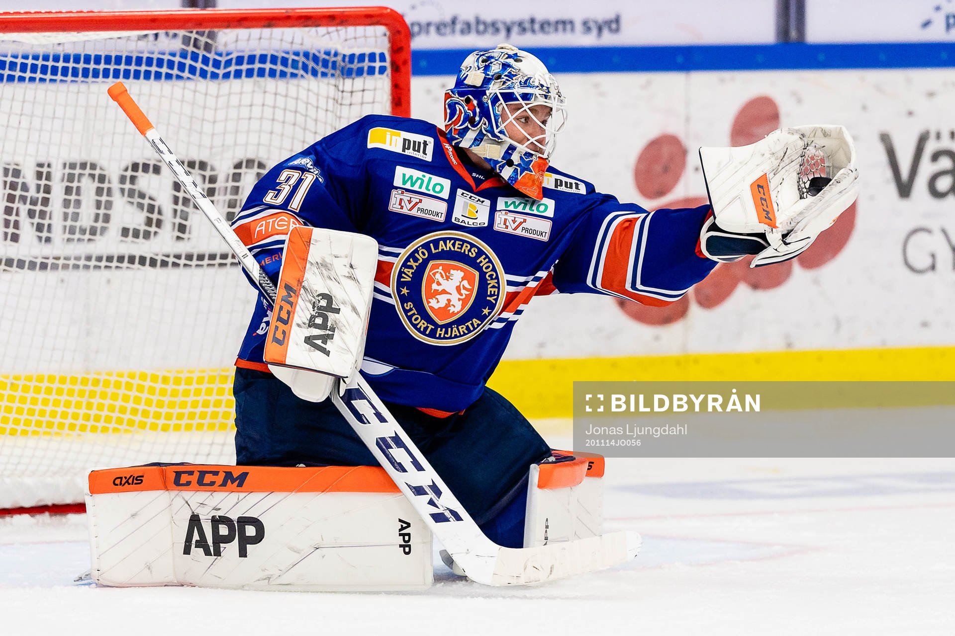 Växjös målvakt Erik Källgren