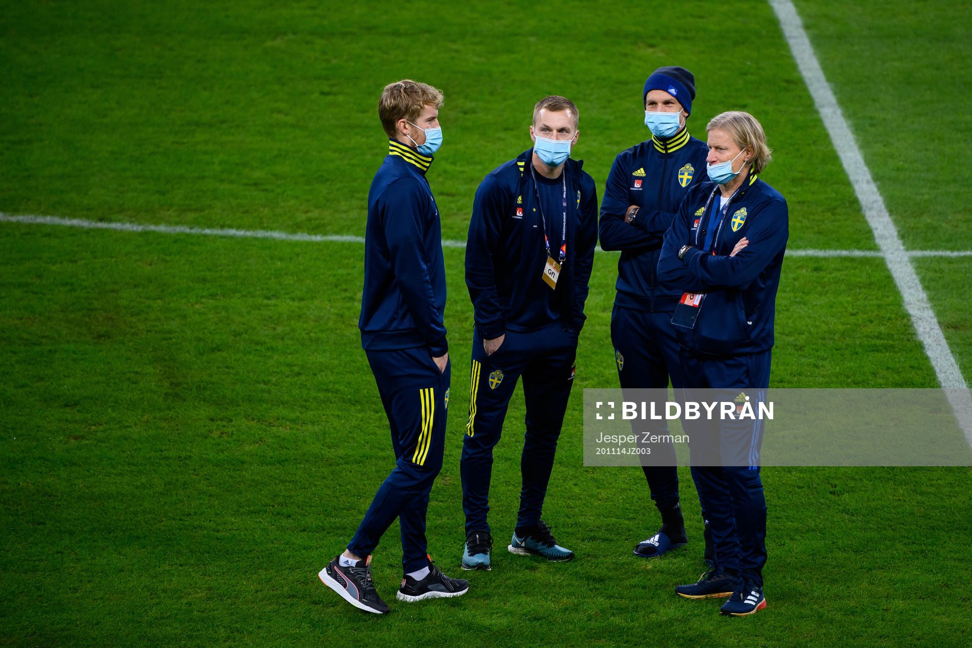 Filip Helander, Sebastian Larsson , Gustav Svensson and