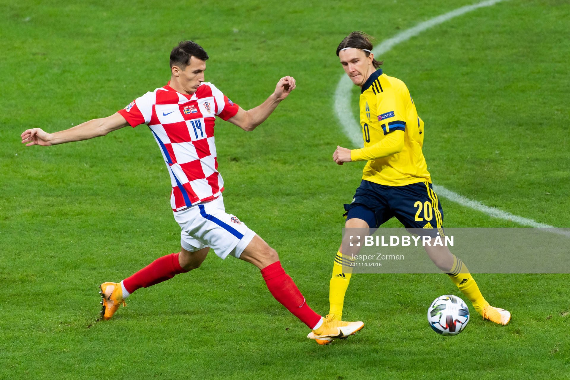 Ante Budimir of Croatia and Kristoffer Olsson of Sweden