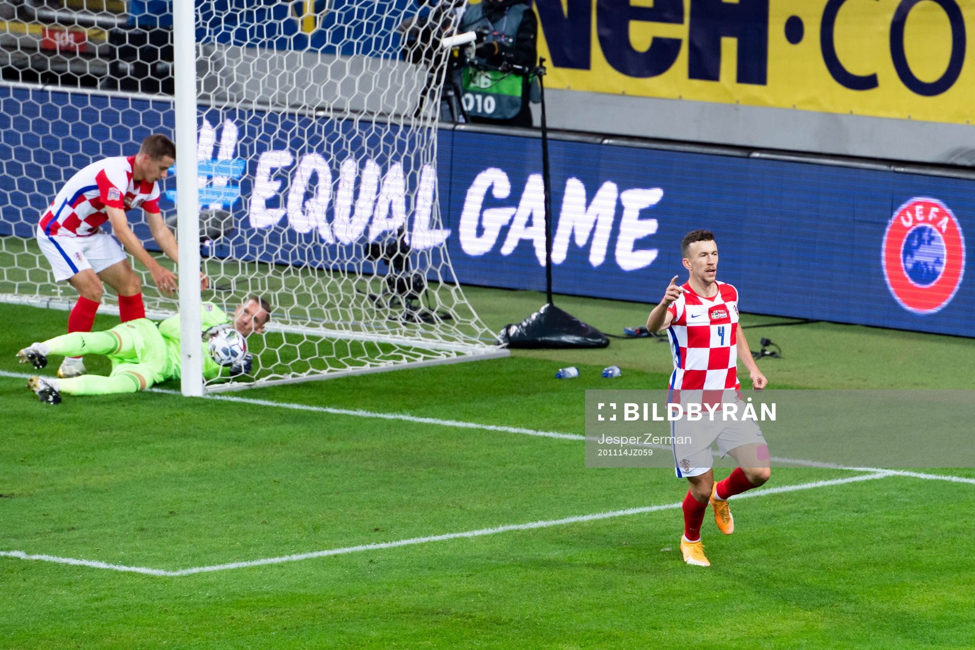 Filip Uremovic of Croatia celebrates